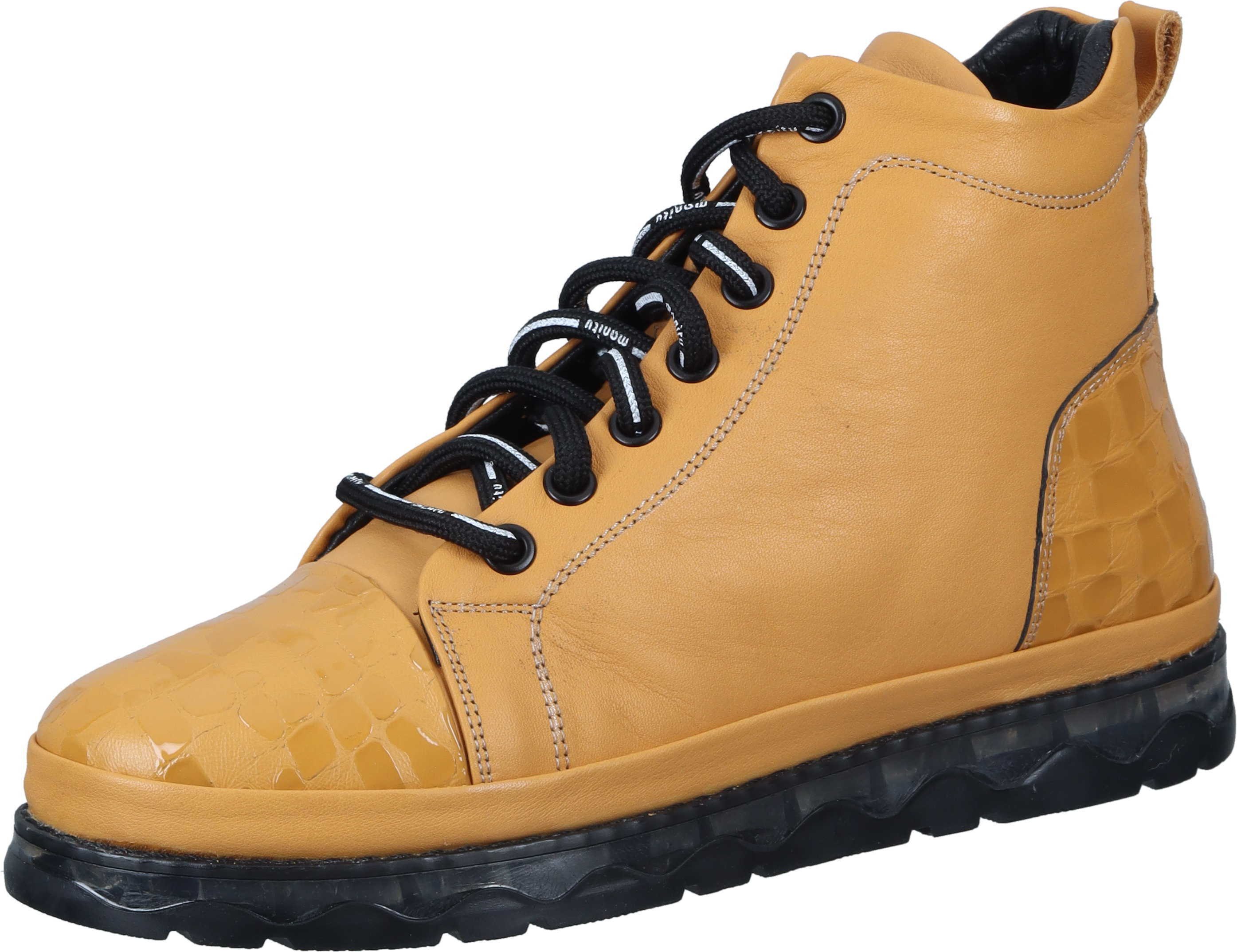 Manitu Stiefeletten Schnürstiefelette aus Lack günstig online kaufen