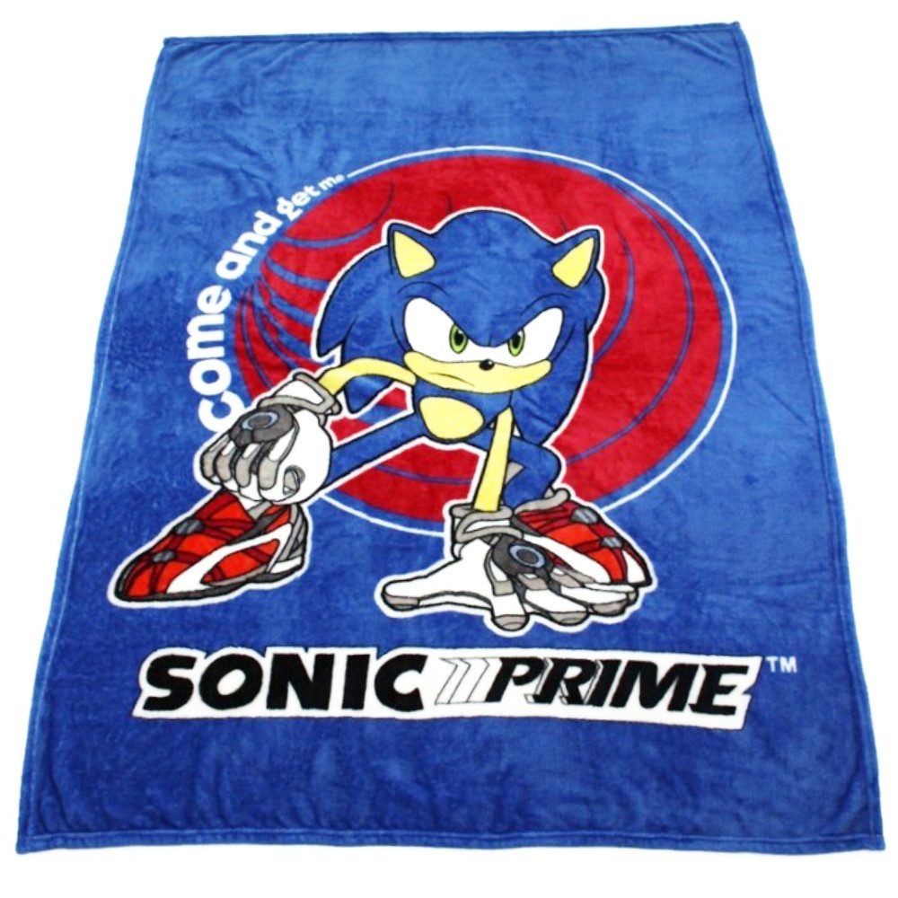 Wohndecke Sonic Prime Flanelldecke flauschige Kuscheldecke günstig online kaufen