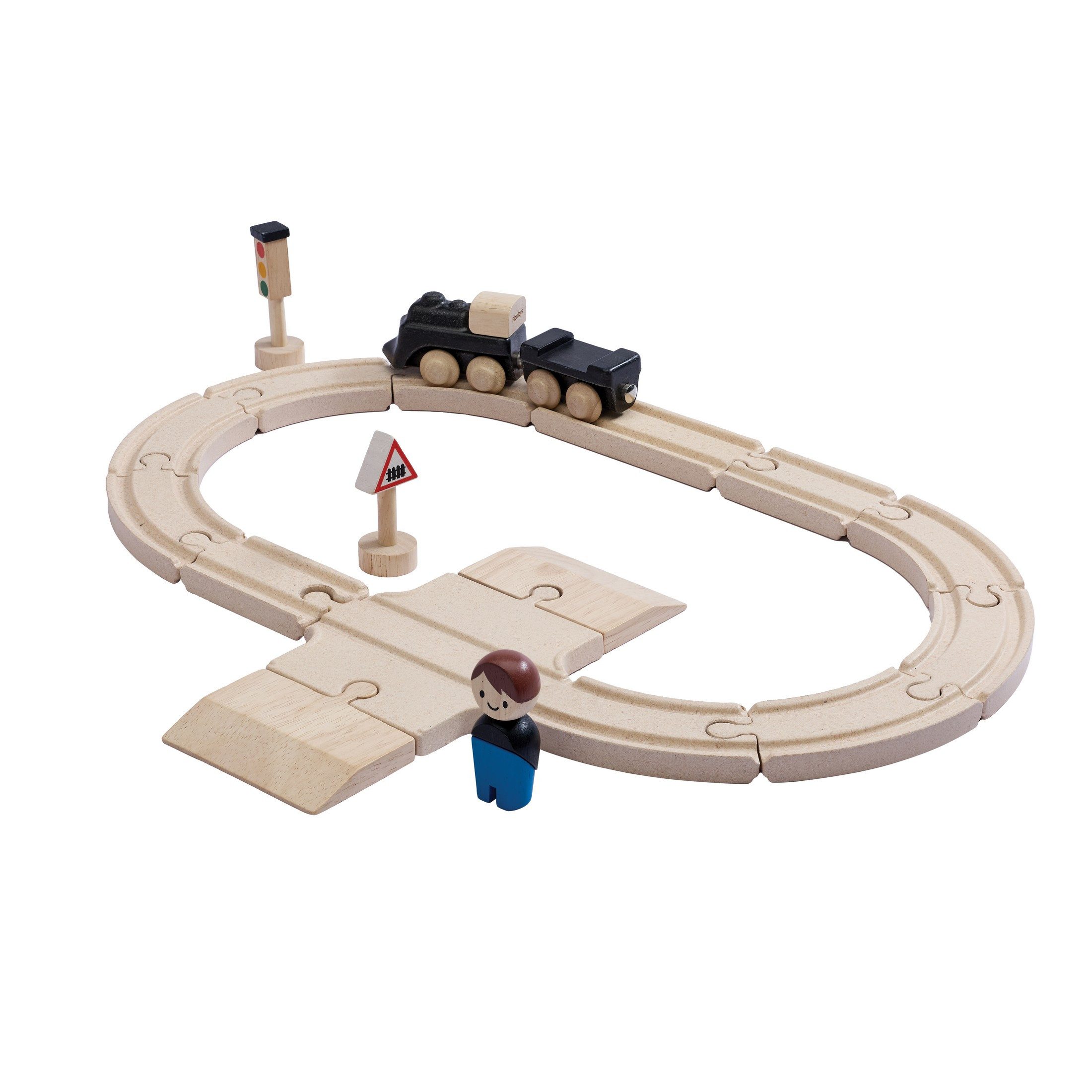 Plantoys Spielzeug-Zug PlanToys- Mein Erstes Zugset - ab 3 Jahre, (Komplettset, 18-tlg)