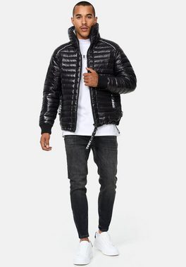 trueprodigy Steppjacke Corey Pufferjacket Stehkragen Rippbund Glanz Look