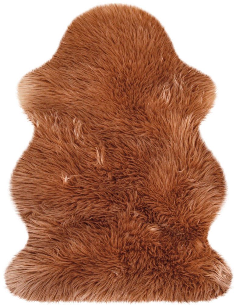 Heitmann Felle Hochflor-Teppich Lammfell 9090, rechteckig, Höhe: 60 mm, Kunstfell, Uni Farben, sehr weich, waschbar