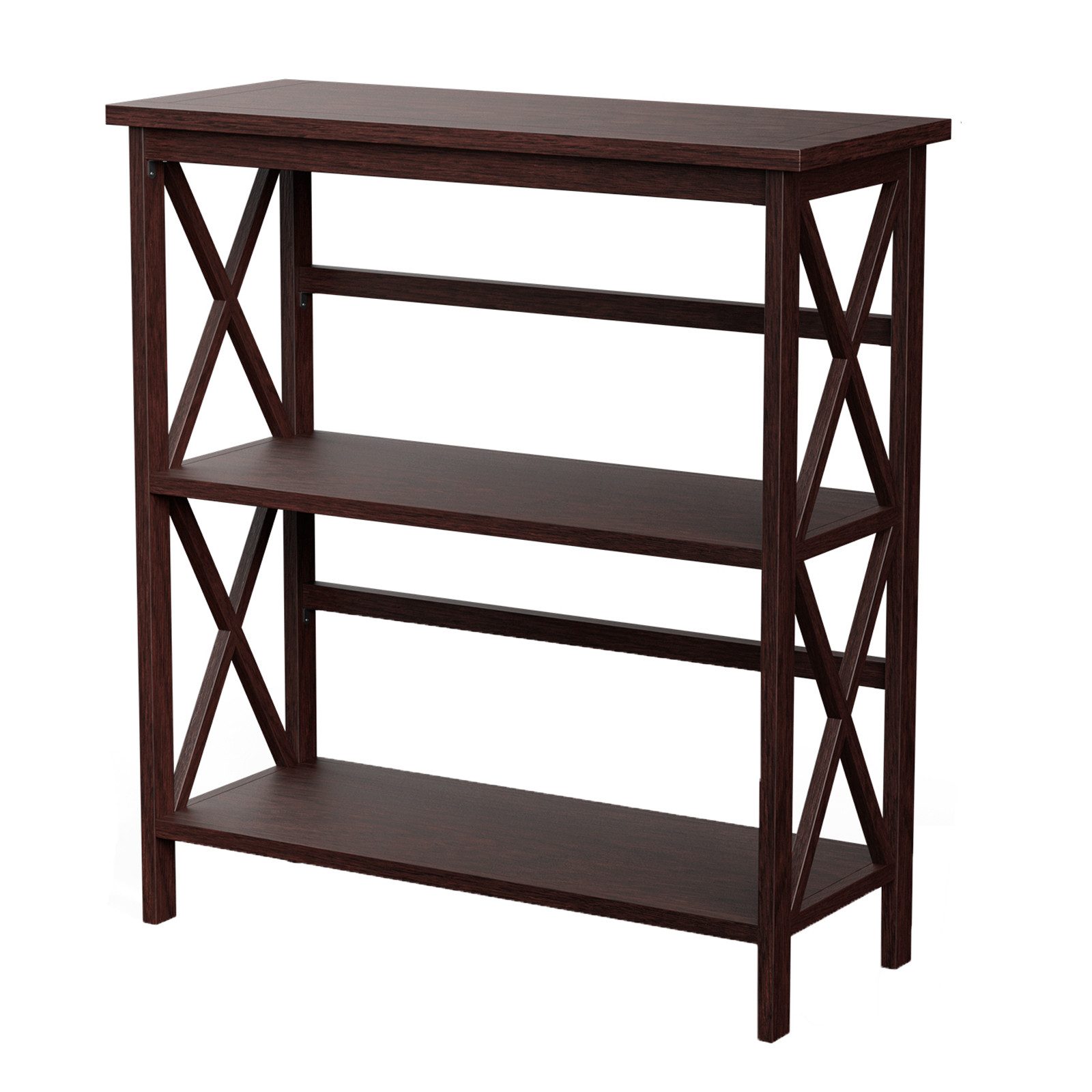 COSTWAY Konsolentisch, 3 Ebenen, schmal, Beistelltisch Holz, 79 x 32 x 86 c günstig online kaufen