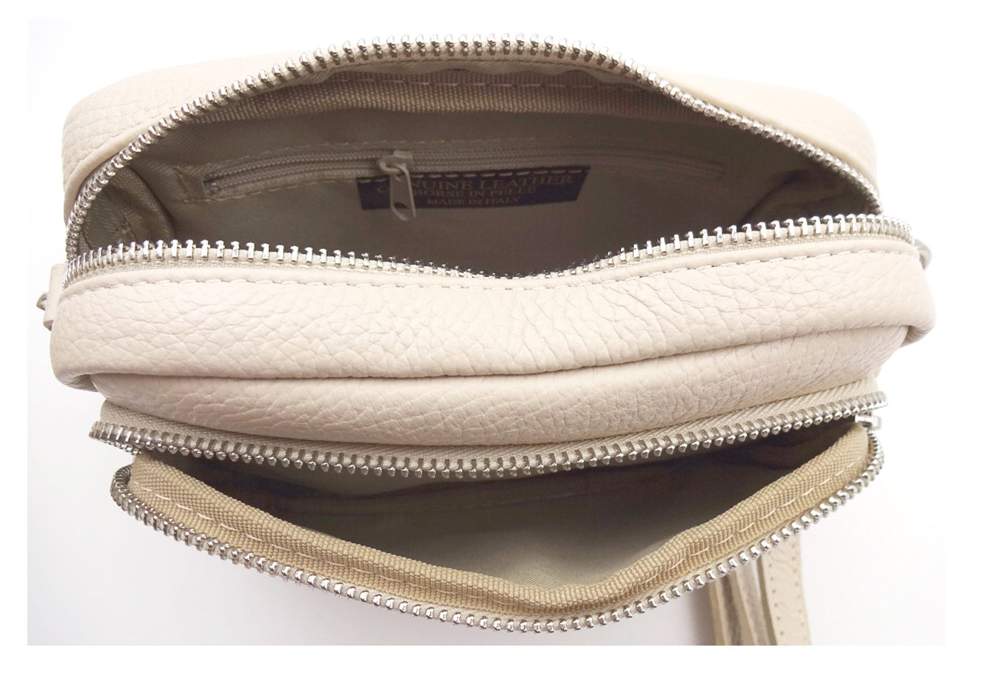 Cassandra Accessoires Umhängetasche Handtasche "Melia", aus hochwertigem echtem Leder