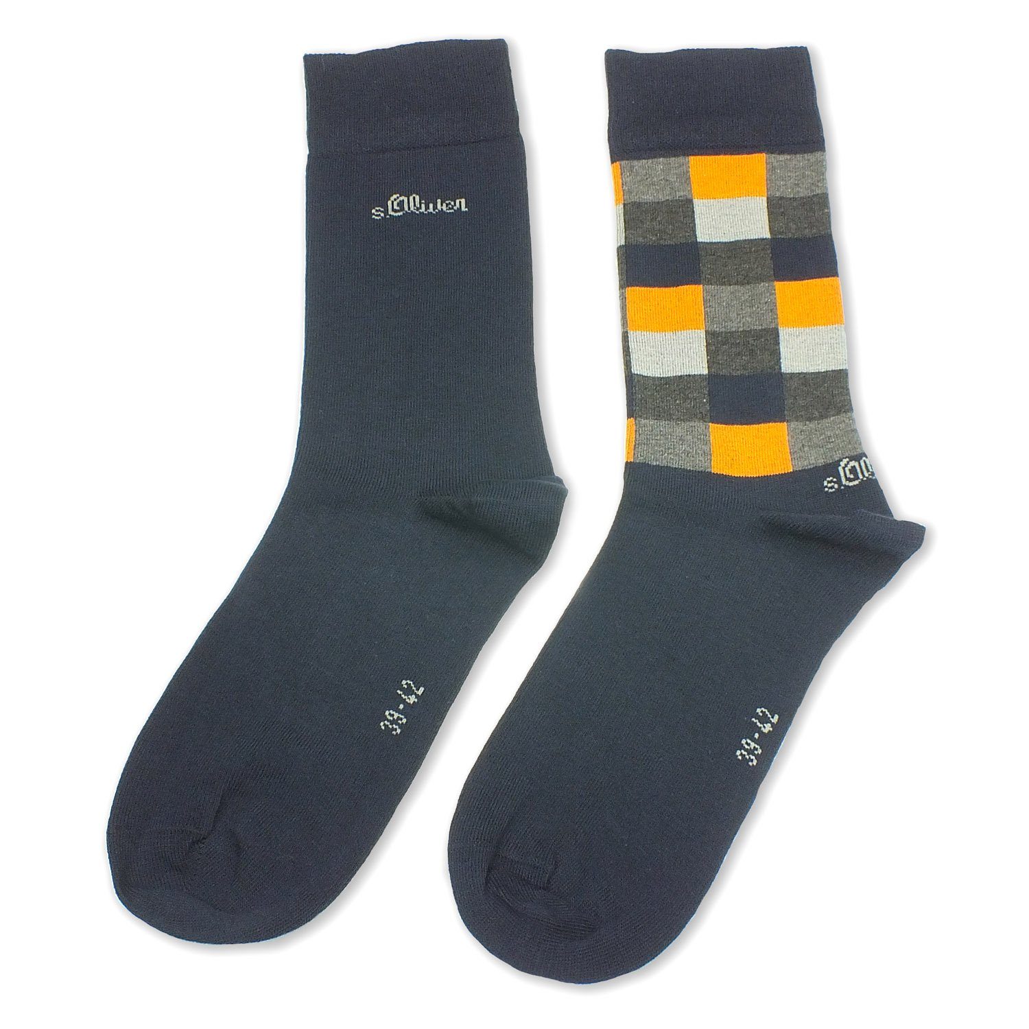 s.Oliver Langsocken S20244 (Packung, 2-Paar, 2 Paar) Herren Business Socken Baumwolle 26 admiral | Socken