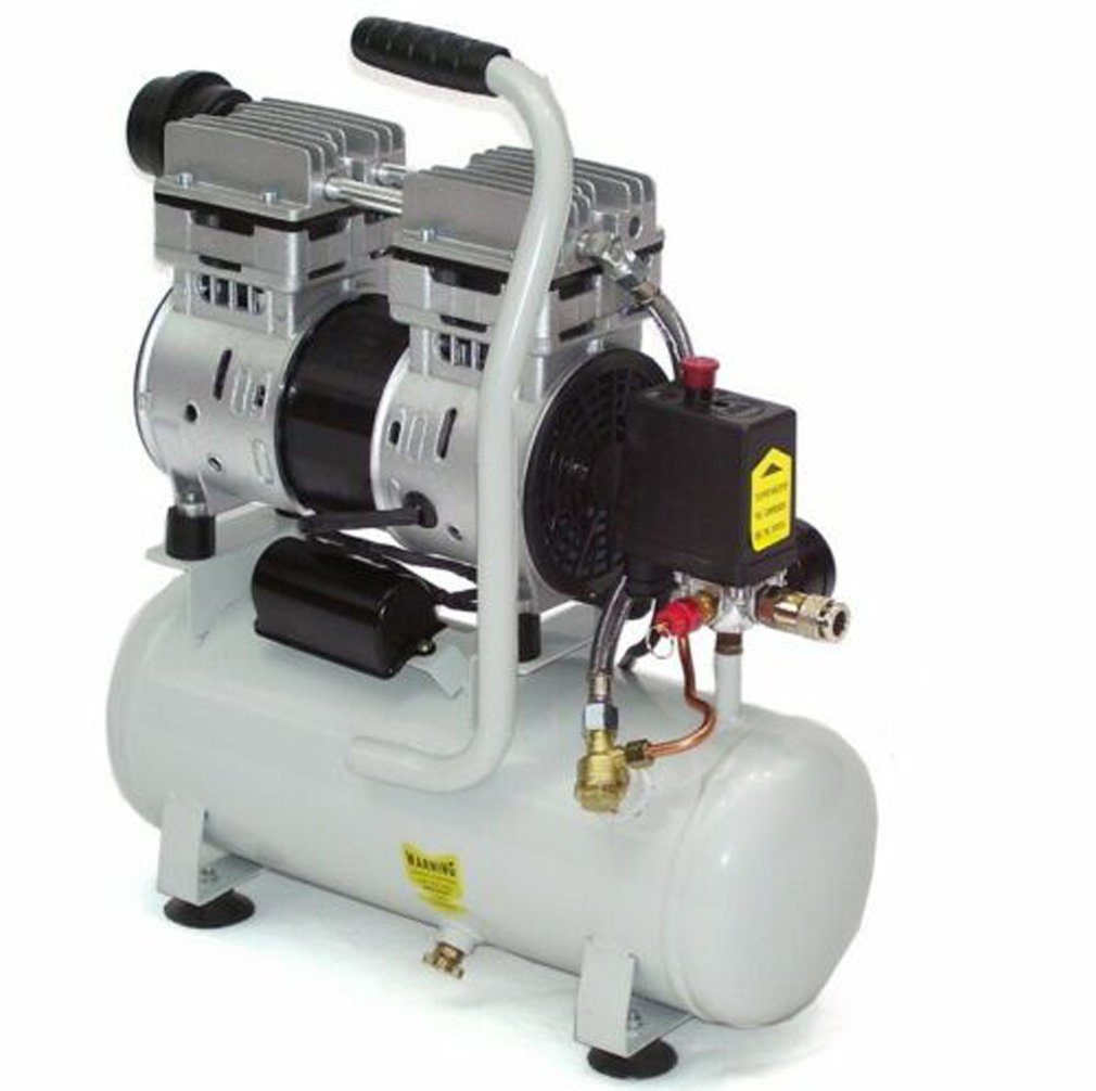 Apex Kompressor Flüsterkompressor leiser Druckluft Kompressor 750W ölfrei 40291, 1-tlg.