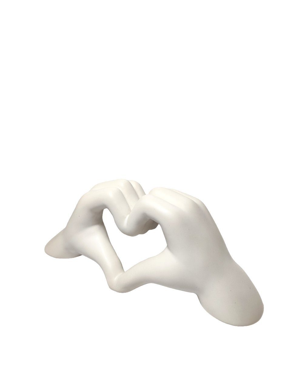 GlasArt Dekofigur Deko Skulptur Figuren Hand Herz Wohnzimmer Fensterbank Ke günstig online kaufen