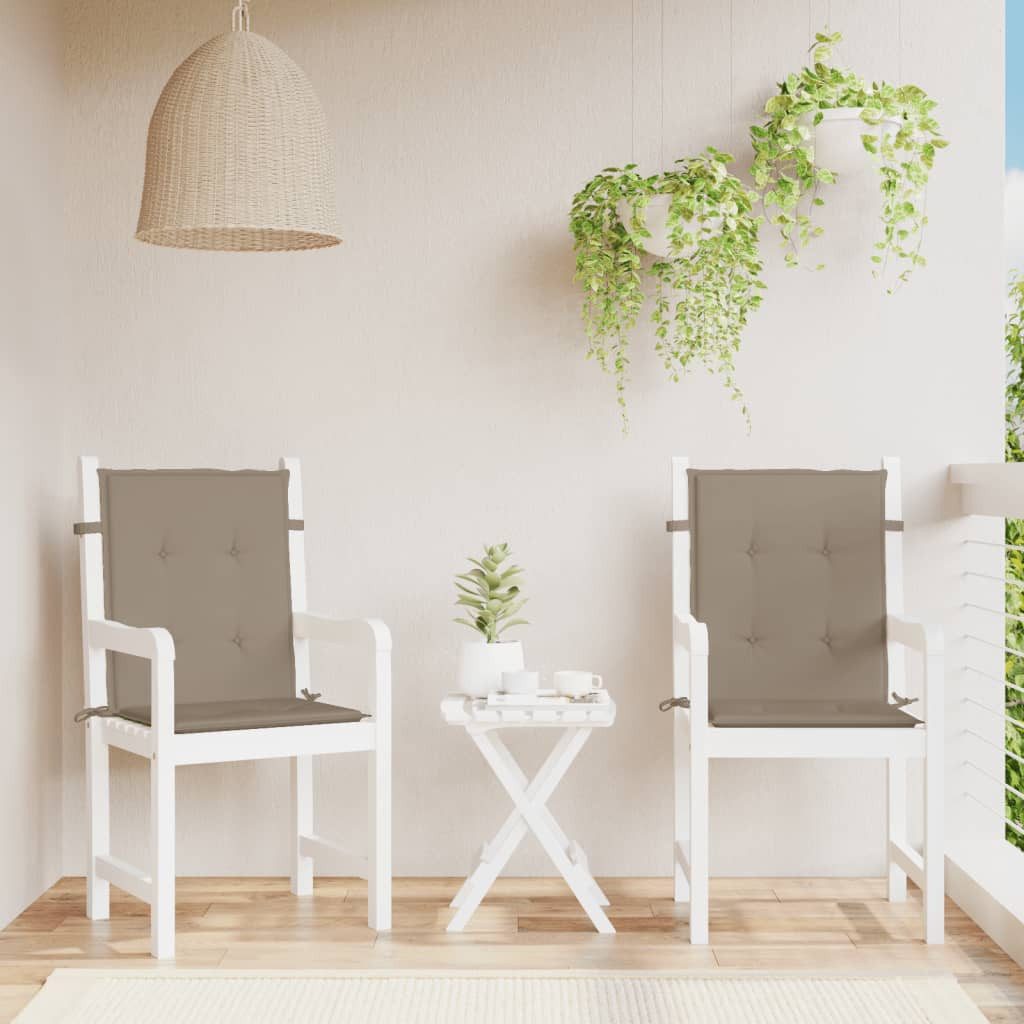 vidaXL Hochlehnerauflage, Gartenstuhlauflagen für Niedriglehner 2 günstig online kaufen