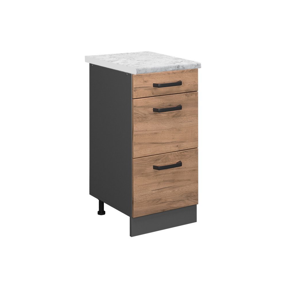 Vicco Unterschrank R-Line, Goldkraft Eiche/Anthrazit, 40 günstig online kaufen