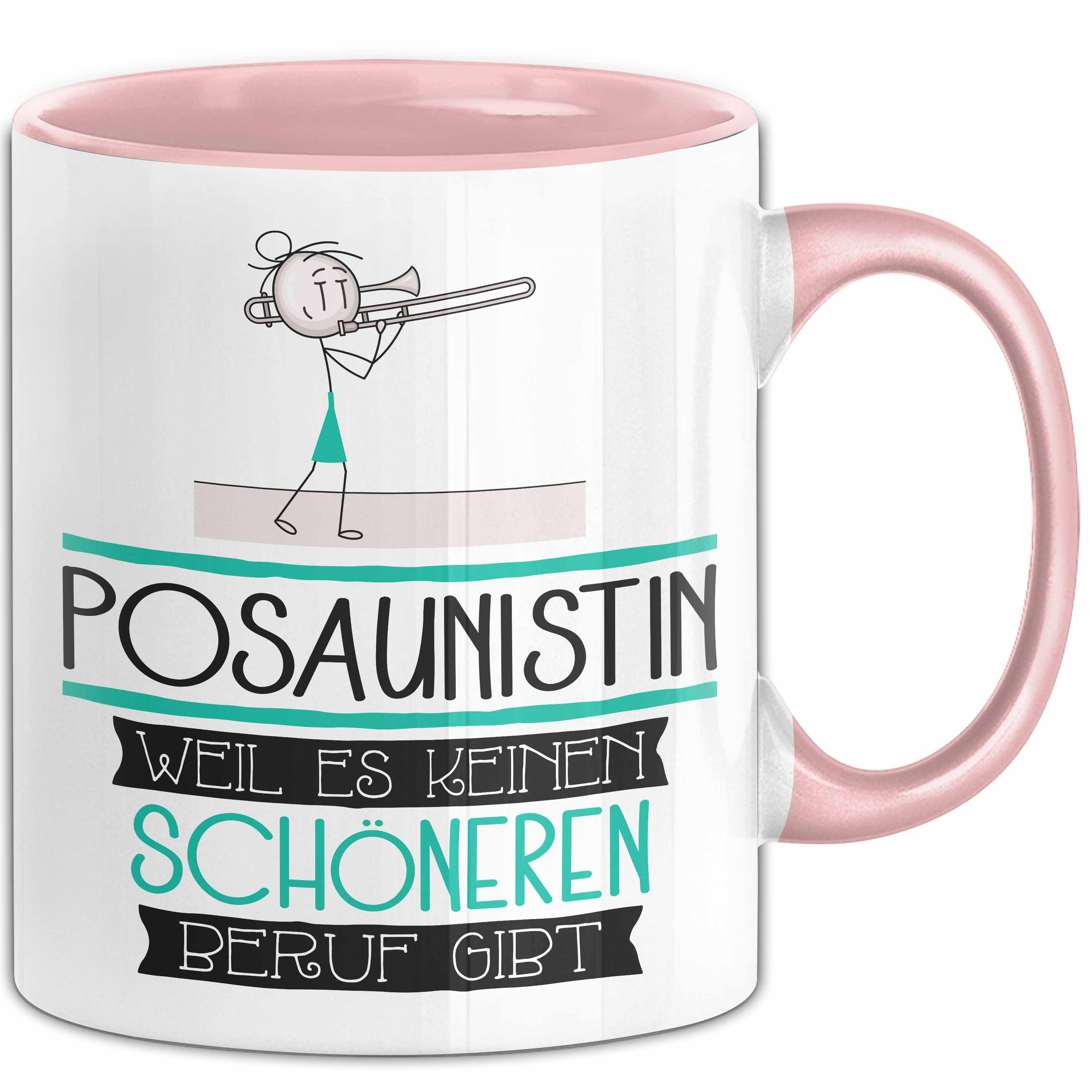 Trendation Tasse Posaunistin Weil Es Keinen Schöneren Beruf Gibt Tasse Geschenk für E