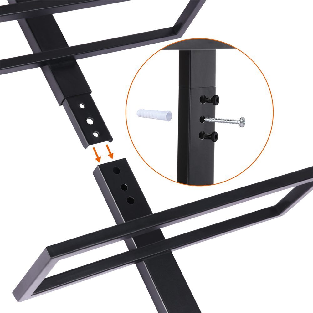 Yaheetech Weinregal, 1-tlg., Flaschenregal für 10 Flaschen, Flaschenhalter