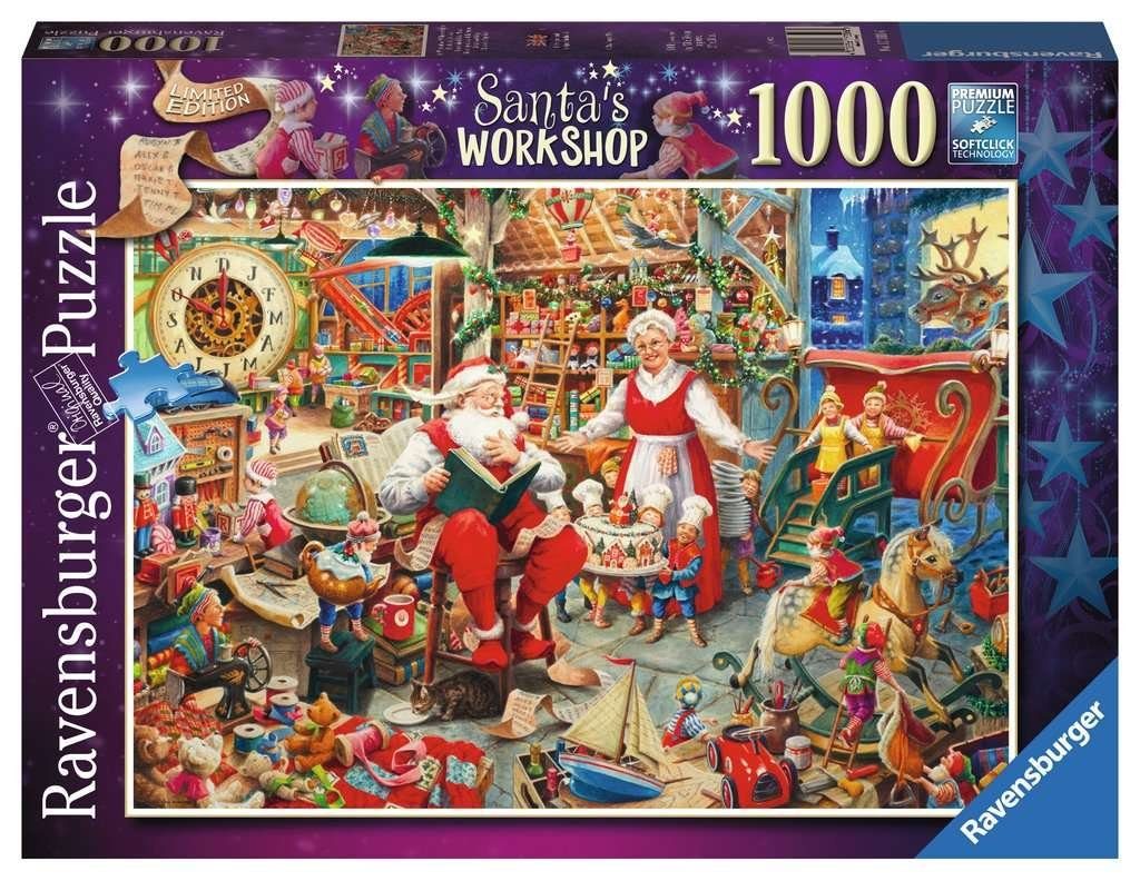Ravensburger Пазлы Santa's Workshop - 1000 Teile Пазлы, 1000 Пазлыteile, Made in Europe