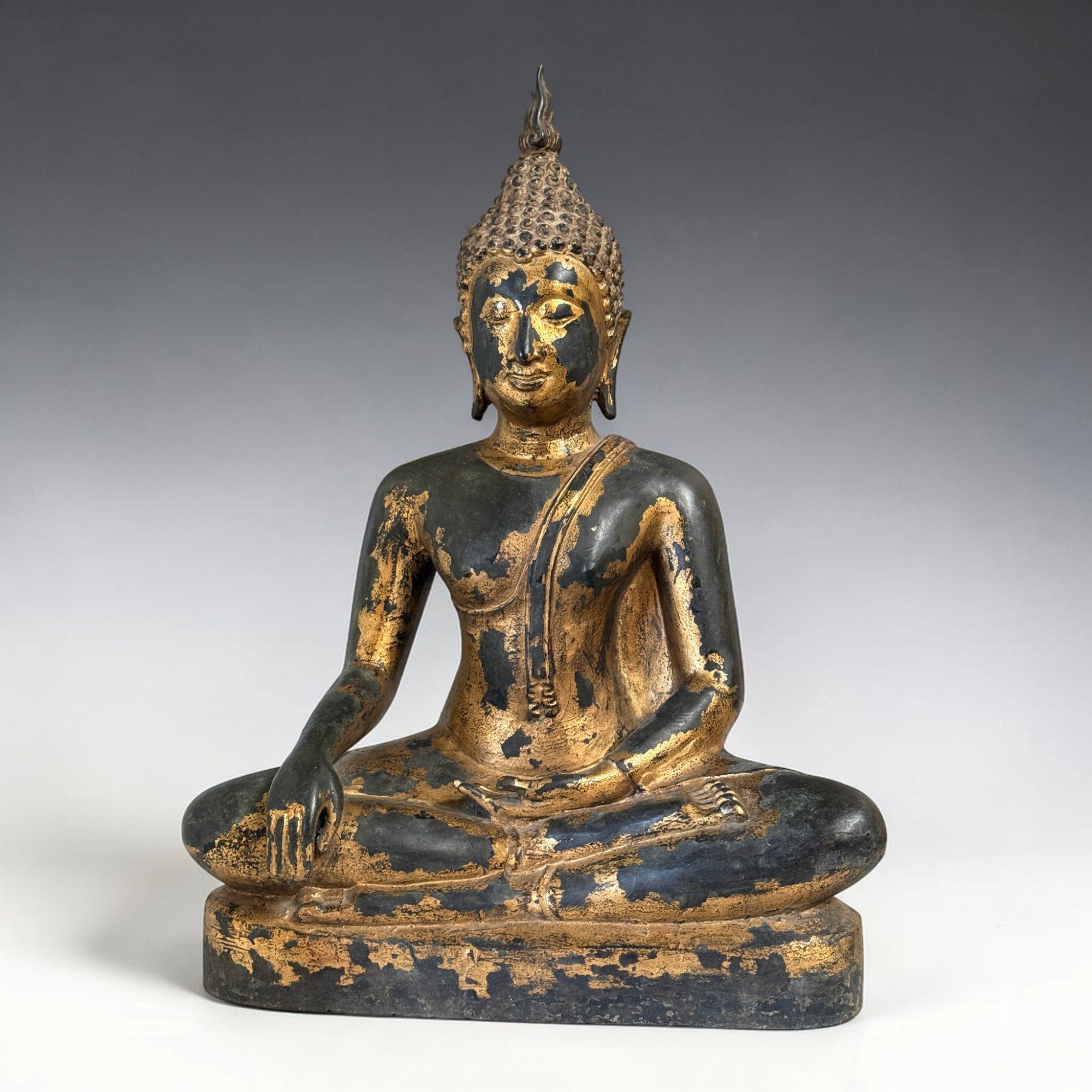 Asien LifeStyle Buddhafigur Buddha Skulptur Thailand – Bronze, Sukhothai-Stil, 59 cm, 18,5 kg