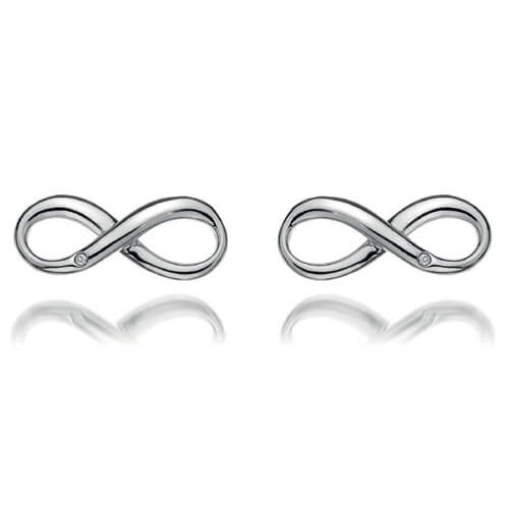 Diamond Ohrring-Set Silver earrings Infinity DE390