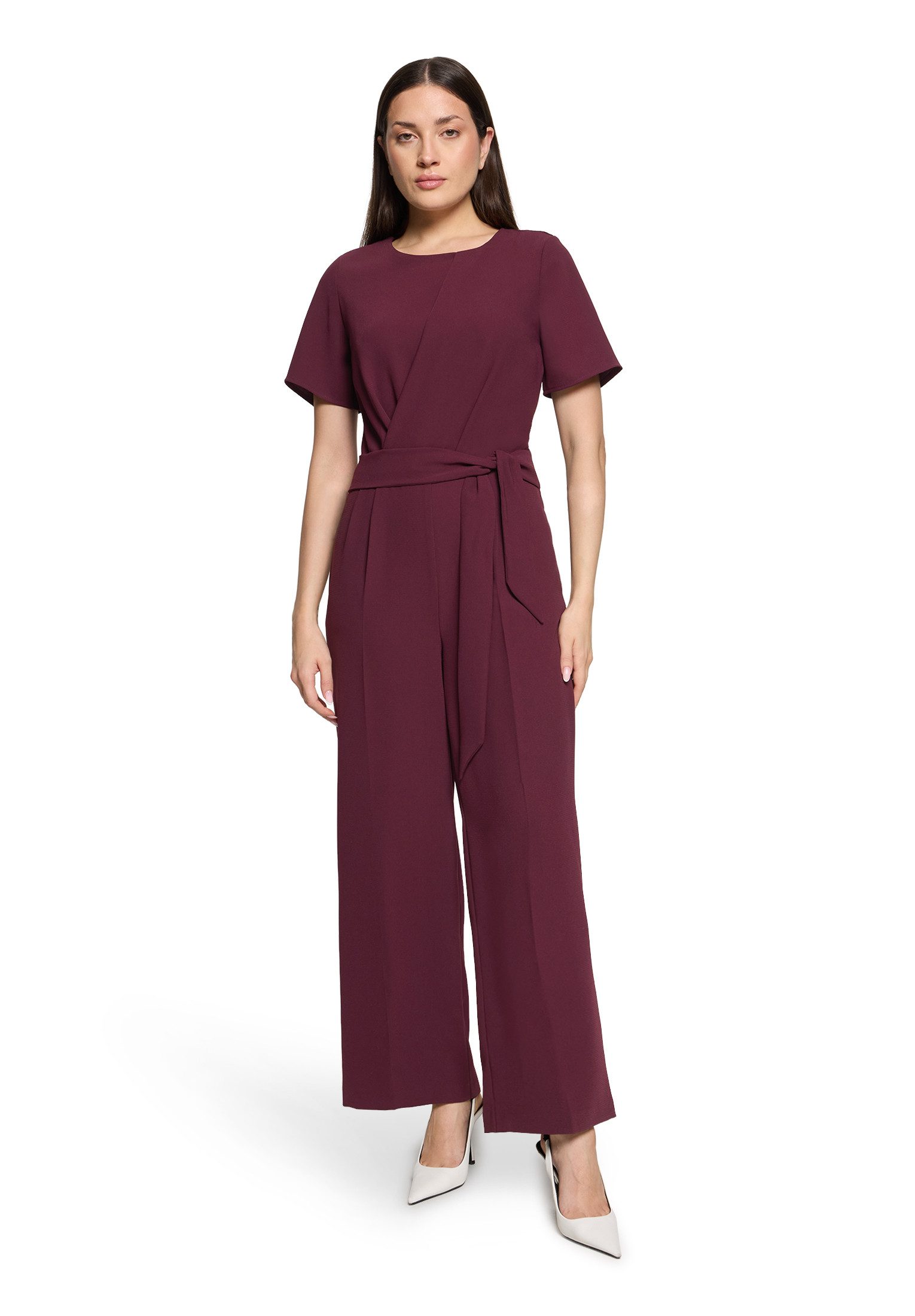 Betty&Co Overall Damen Jumpsuit mit Bindegürtel (1-tlg) günstig online kaufen