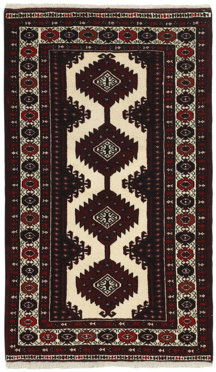 mm Turkaman Orientteppich 79x133 / rechteckig, Nain Perserteppich, Orientteppich Trading, 6 Handgeknüpfter Höhe: