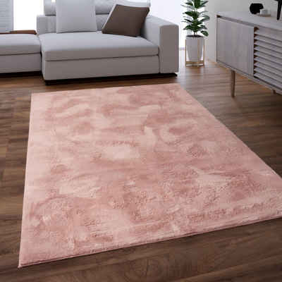 Hochflor-Teppich Wohnzimmer Kunstfell Shaggy Soft Teppich, Paco Home, Rechteckig, Höhe: 26 mm