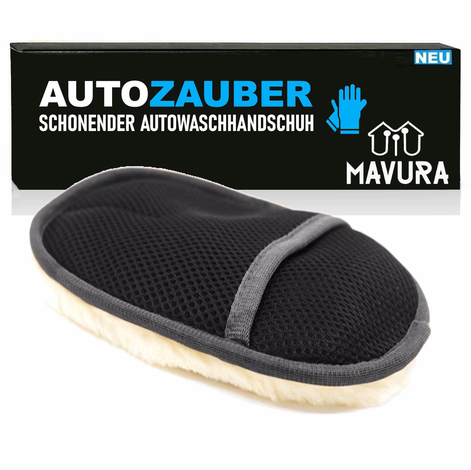 Waschhandschuh AUTOZAUBER Auto Waschhandschuh Mikrofaser Radhandschuh