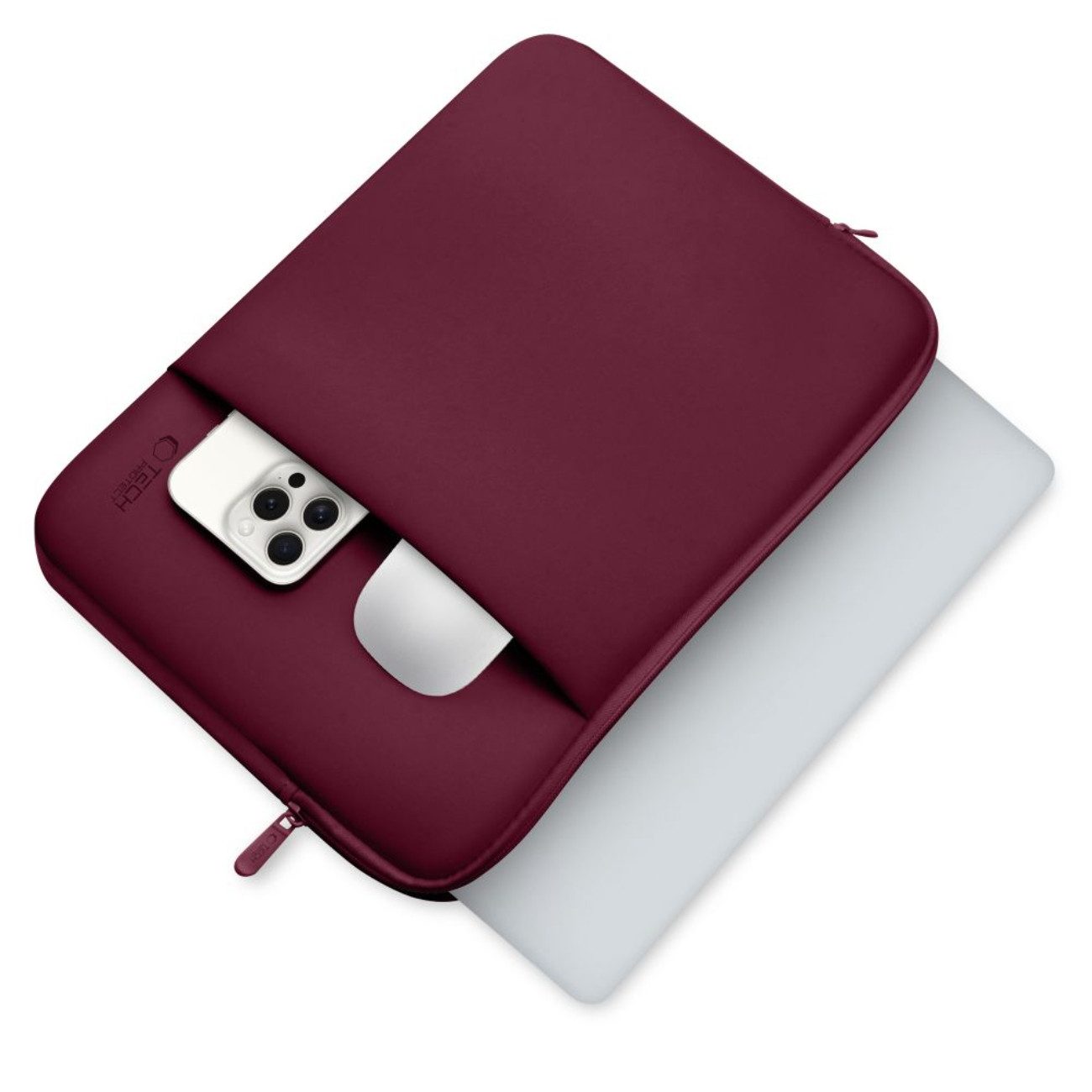 TECH PROTECT Laptoptasche für 15-16 Zoll (Einzelartikel, 1 x Tech-Protect Neopren-Laptoptasche), Weiche stoßdämpfende Neopren-Hülle mit kratzfestem Innenfutter