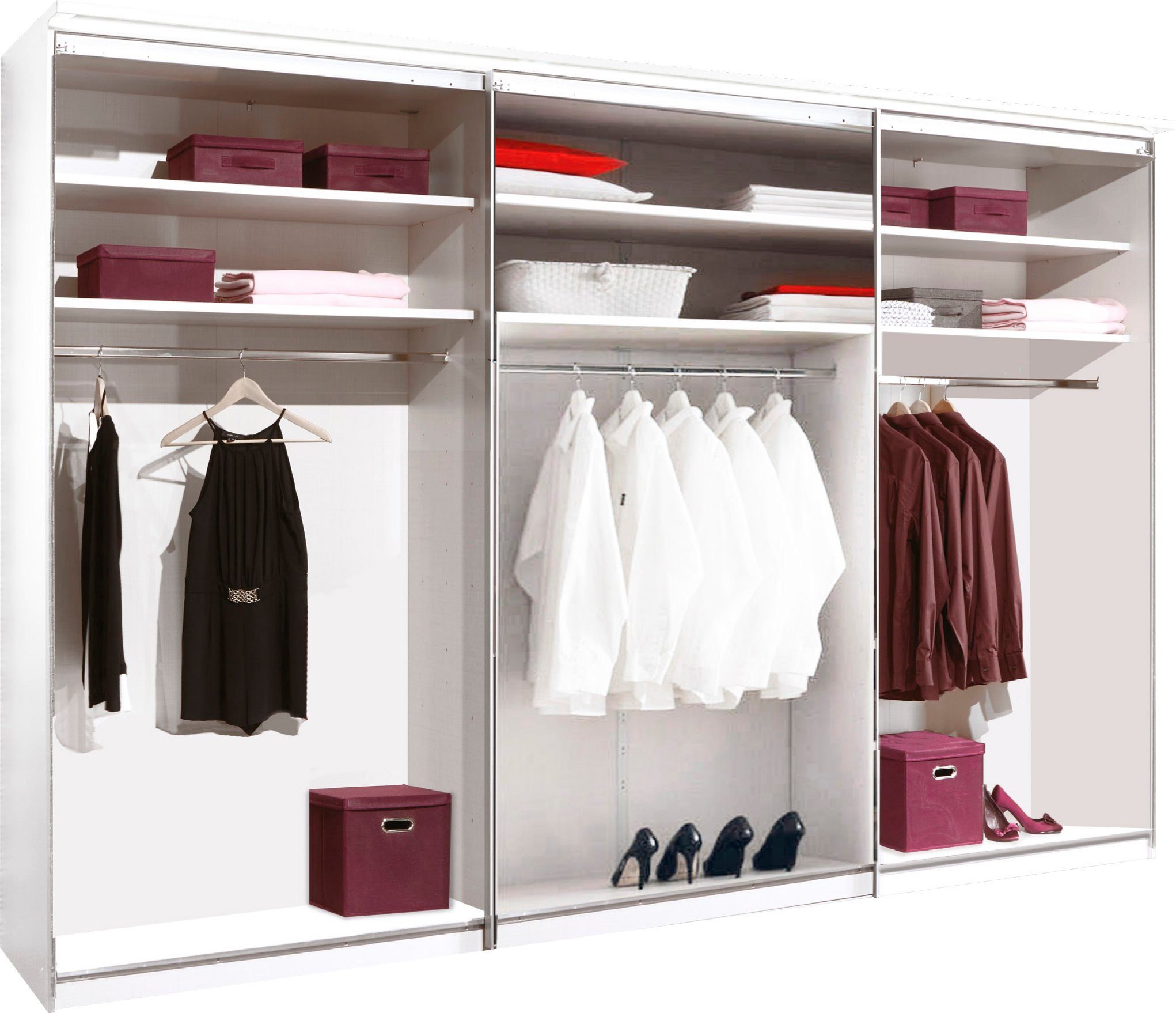 STAUD Schwebetürenschrank Sinfonie Plus, edles Design in hochwertiger Qualität, Made in Germany Mit vier verschiedenen Ausstattungsvarianten