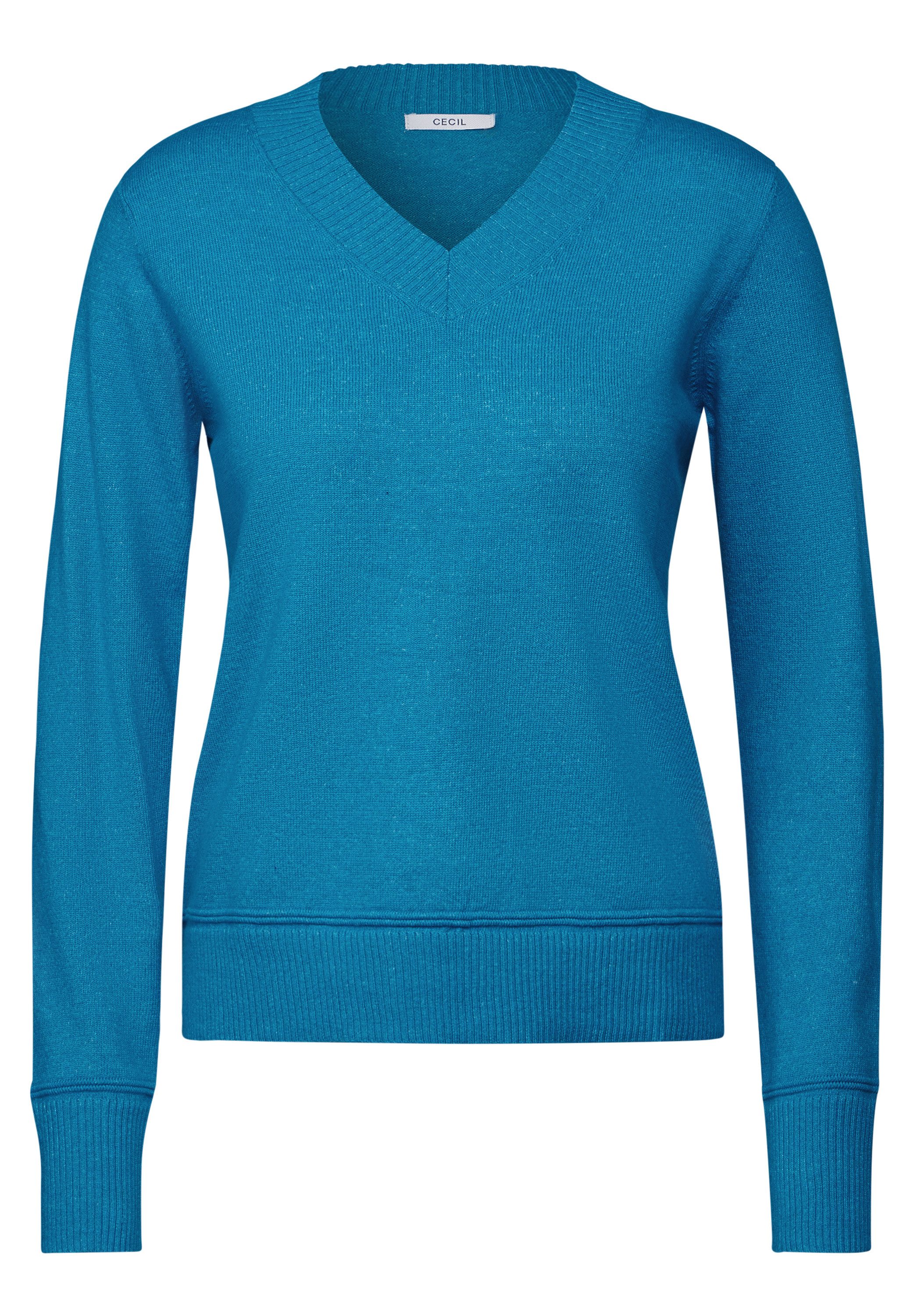 V-Ausschnitt-Pullover