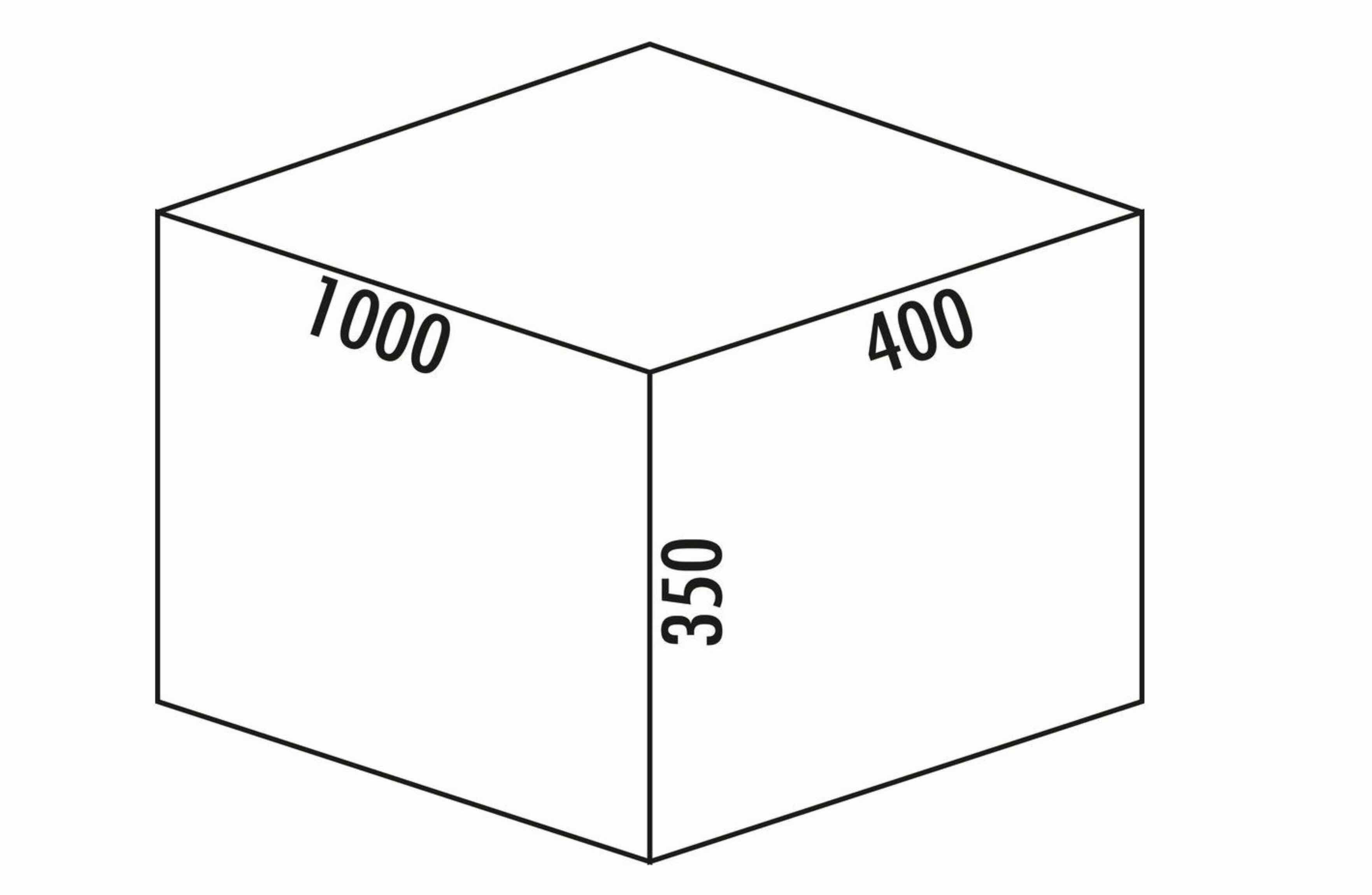 Naber Einbaumülleimer NABER Cox® Box 350 S/1000-4, hellgrau