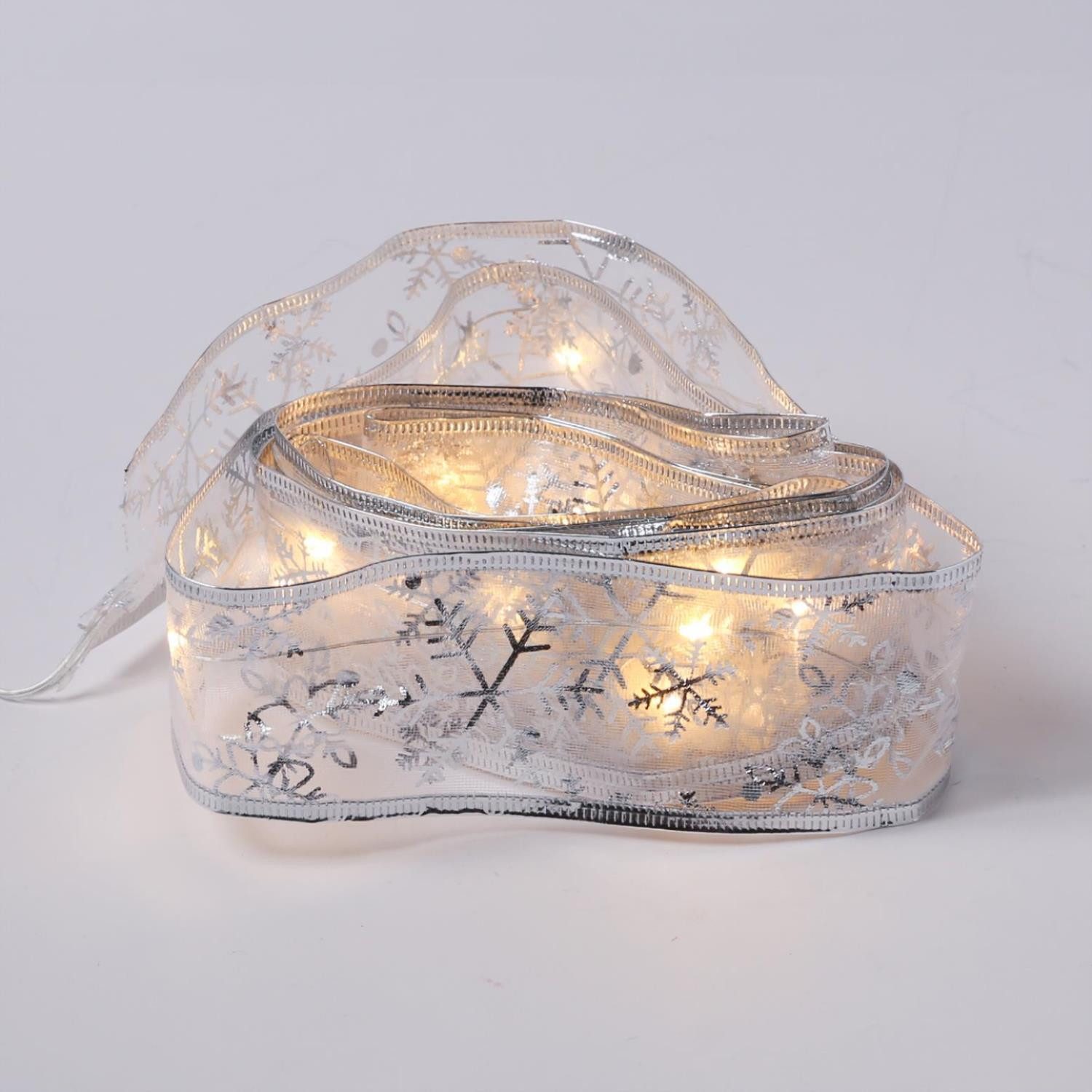 MARELIDA LED-Lichterkette LED Seidenband Geschenkband Schleifenband günstig online kaufen