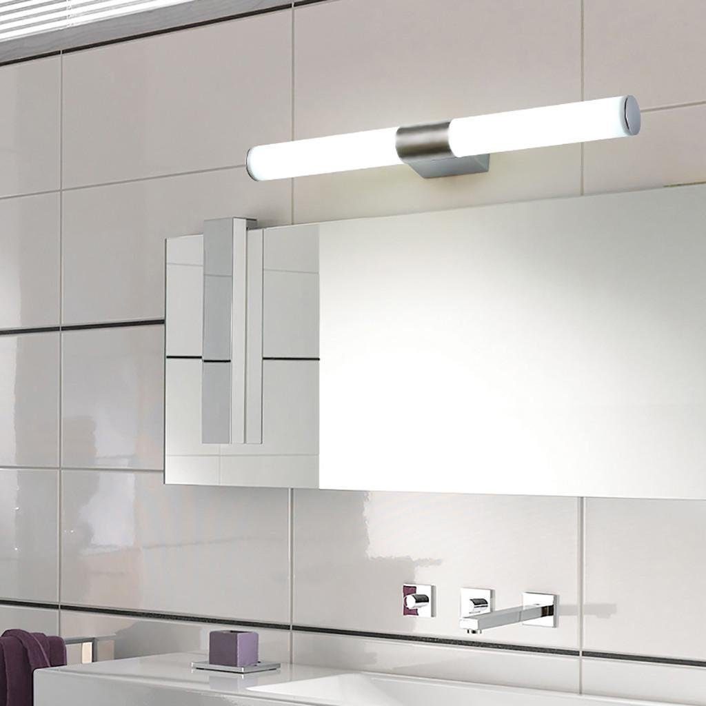 LETGOSPT Spiegelleuchte LED Badezimmer Beleuchtung Spiegel-Leuchte Aufbaulampe Ständer fest integriert, 55CM LED Wand Warmweiß, Kalteweiß, LED Make-up Bad Kommode Aufbau-Lampe, Wandleuchte, Licht