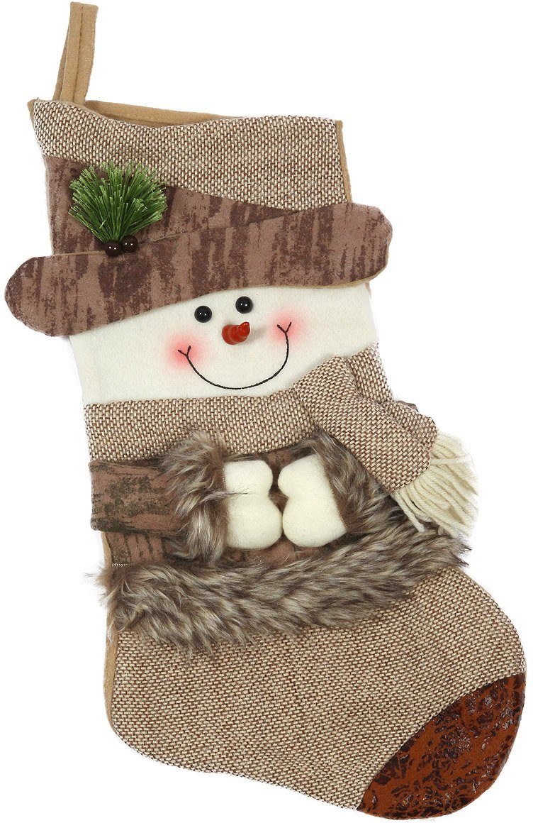 Geschenke von ausgewählten Geschäften und Marken Ambiente Haus Schneeman Schneemann Strumpf, Weihnachtsdeko