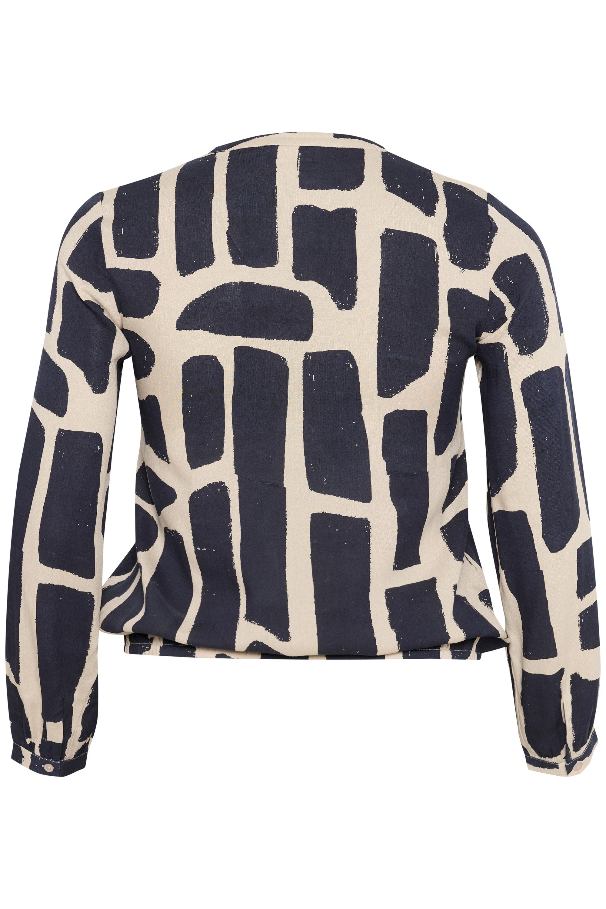 KAFFE Curve Langarmbluse Langarm-Bluse KCdiana Große günstig online kaufen