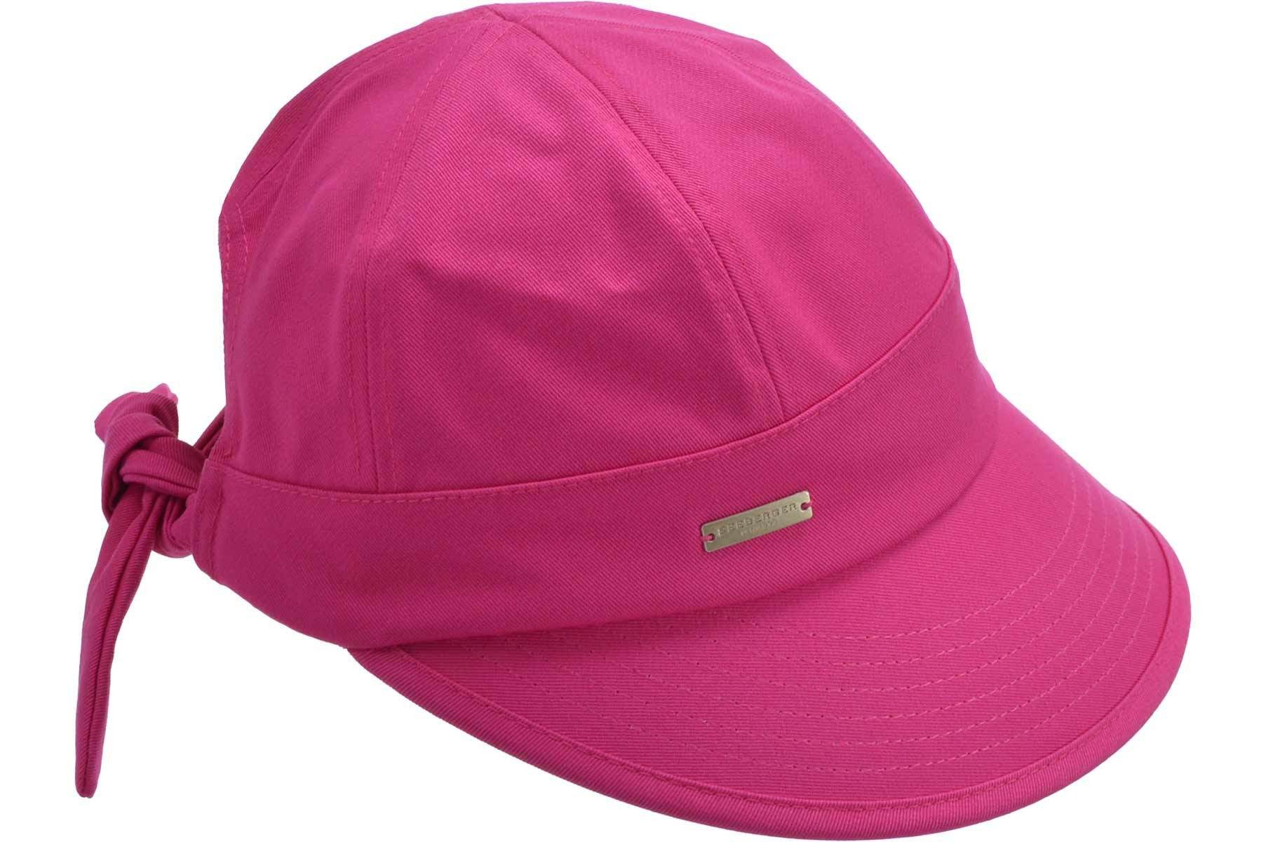 Seeberger Sonnenhut Baumwollstoff Schirmmütze mit Schleife 468796-0