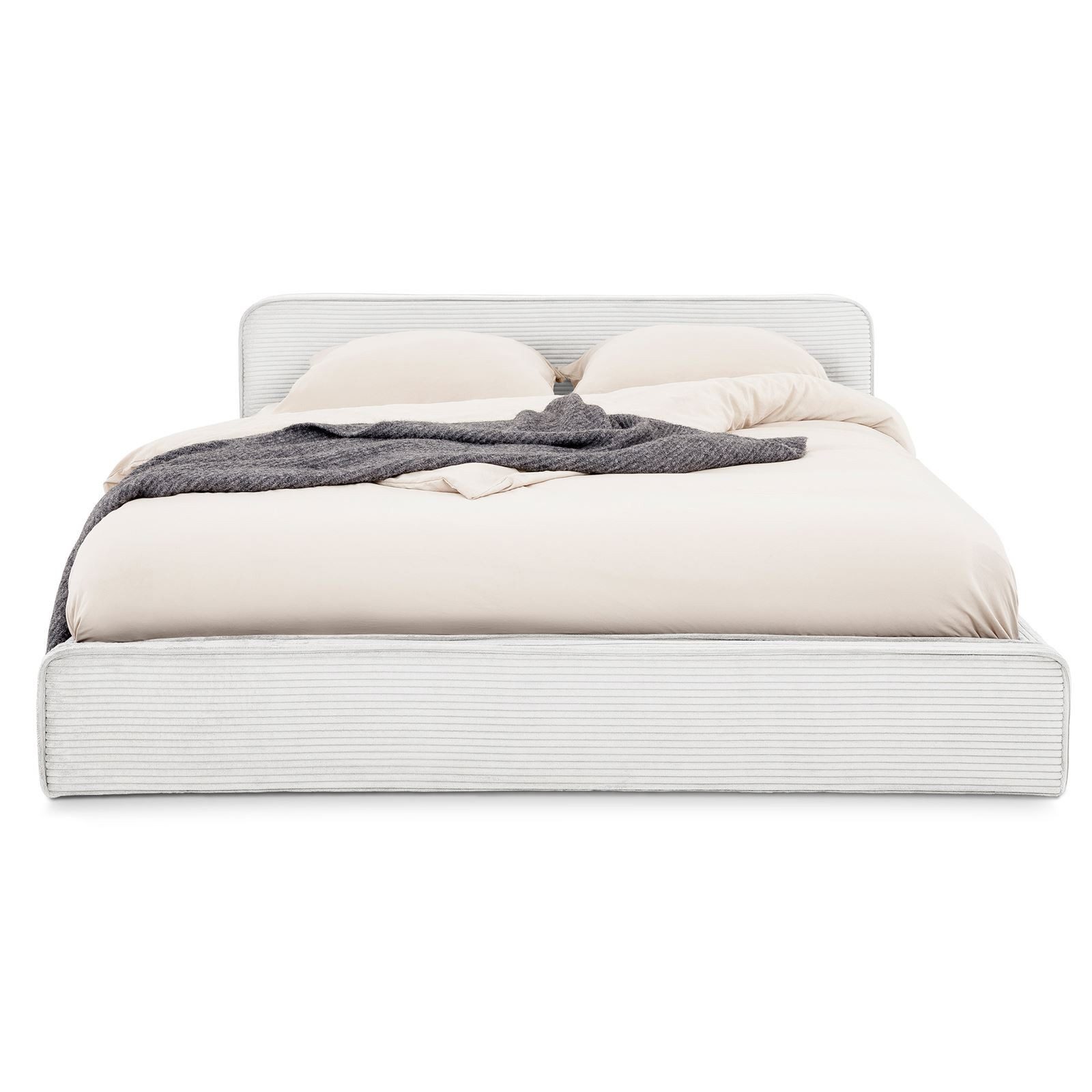 IDIMEX Polsterbett CURSIO, Doppelbett 140x200 cm mit Lattenrost in Cord-Opt günstig online kaufen