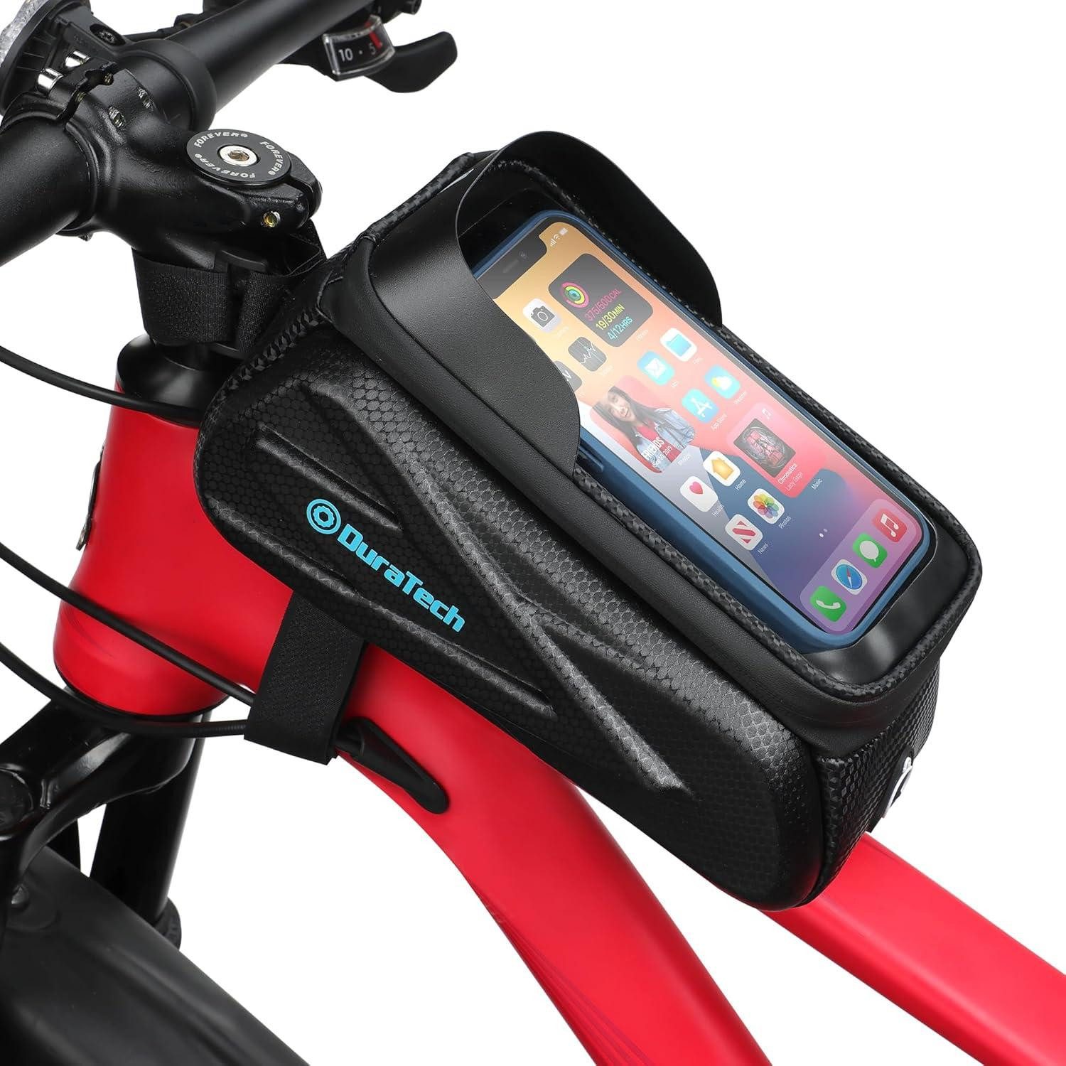 Fahrradständer Fahrrad Rahmentasche Wasserdicht für Smartphone bis zu 7,2 Zoll mit
