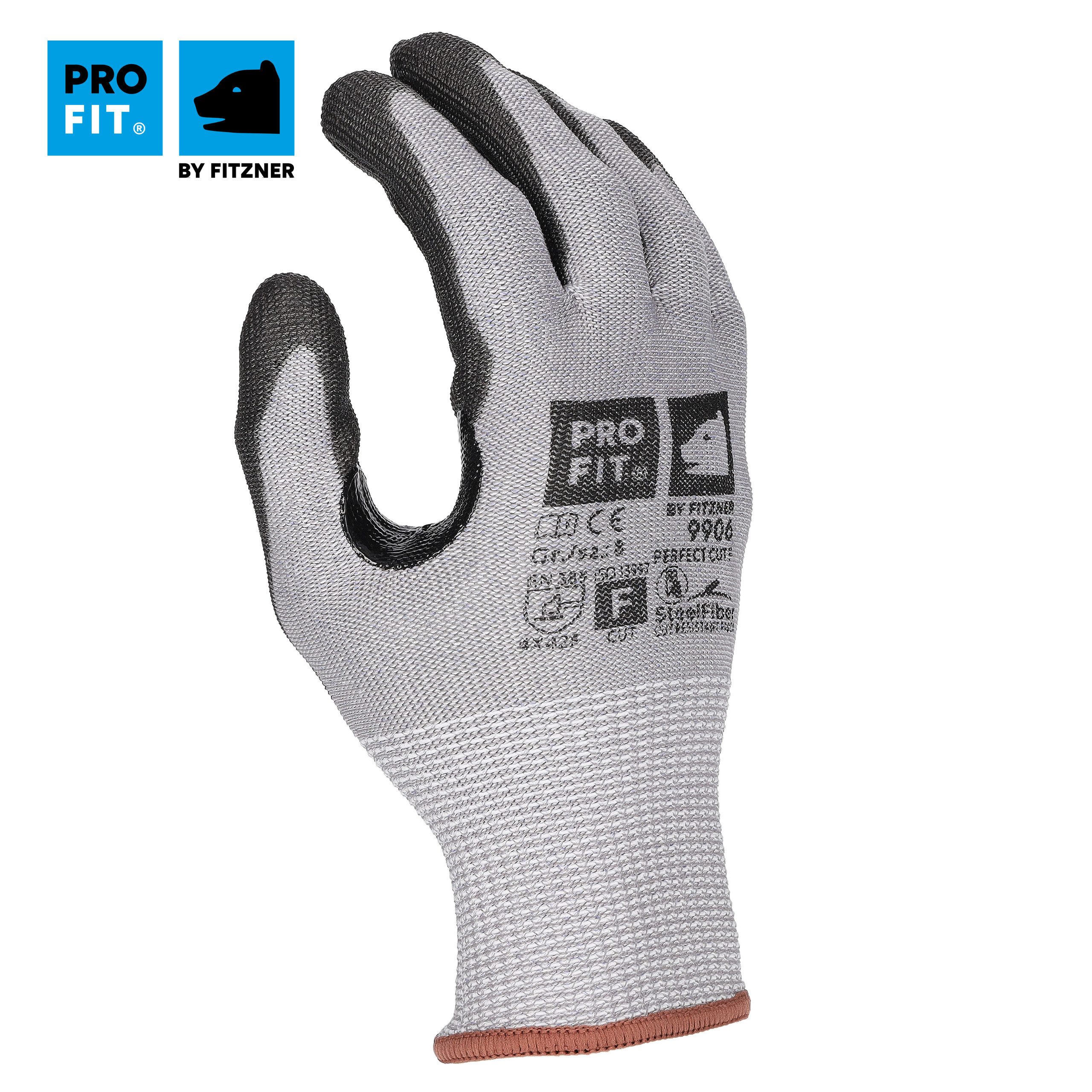 PRO FIT Schnittschutzhandschuhe Perfect Cut F, Arbeitshandschuhe (12, Paar) Atmungsaktiv, hohe Schnittfestigkeit, hohe Abriebfestigkeit
