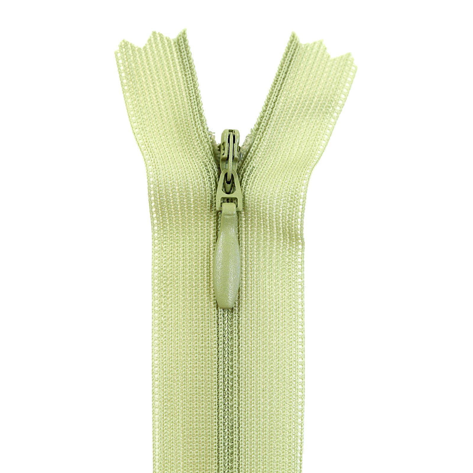 maDDma Reißverschluss 1 Reißverschluss spiral verdeckt, 40cm, unteilbar, Naht verdeckt, 259 heugrün