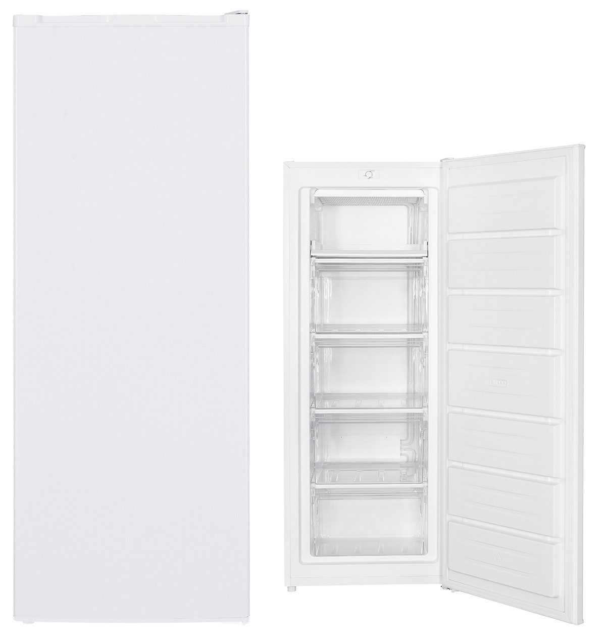 PKM Gefrierschrank GS168-M, 142.60 cm hoch, 54.40 cm breit, 4 Schubladen, 1 offene Trayschublade, wechselbarer Türanschlag