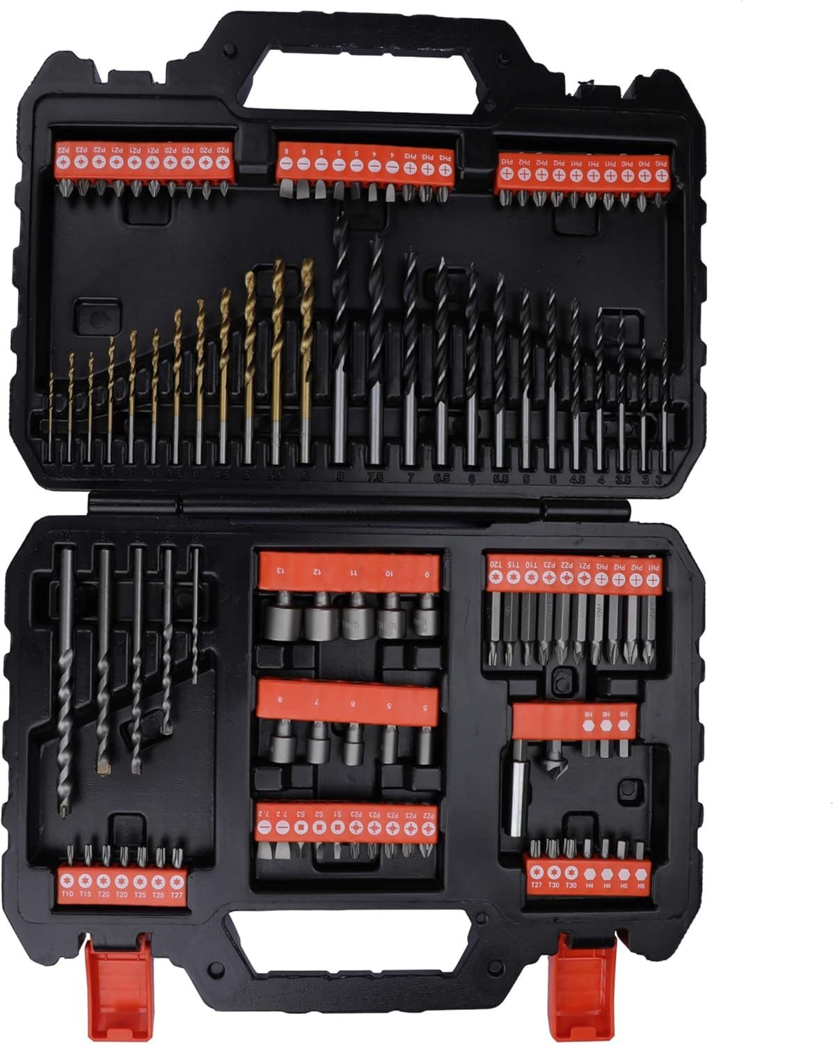 Black + Decker Bit-Set Bohrer- und Schrauberbit-Set (109-teiliges), 1-St.