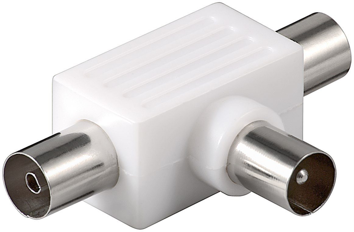 Goobay Goobay Koax-T-Adapter: doppelte Koax-Buchse > Koax-Stecker - Adapter- Hdmi-кабель