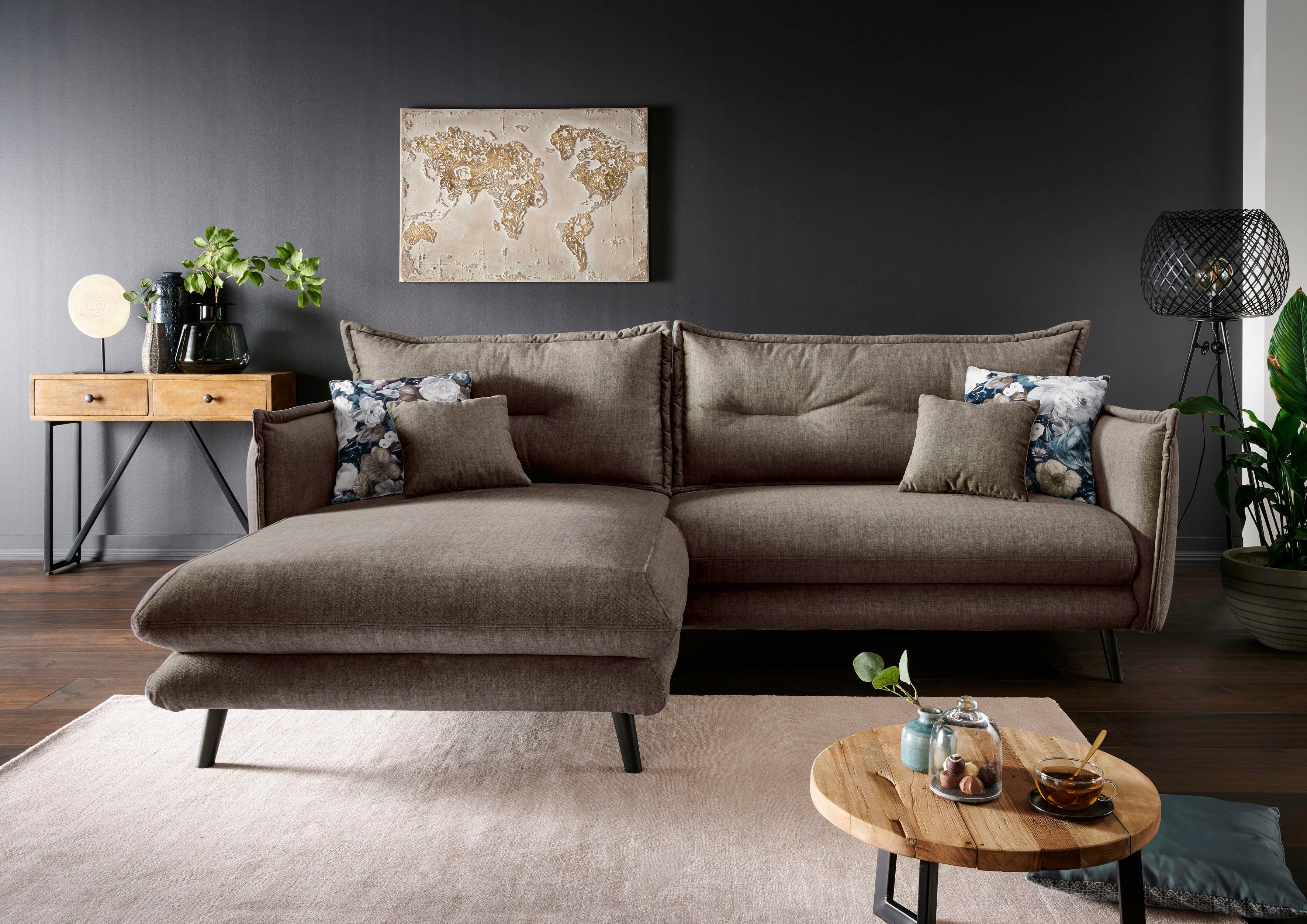 INOSIGN Ecksofa Lazio modernes Design, bequem, günstig online kaufen
