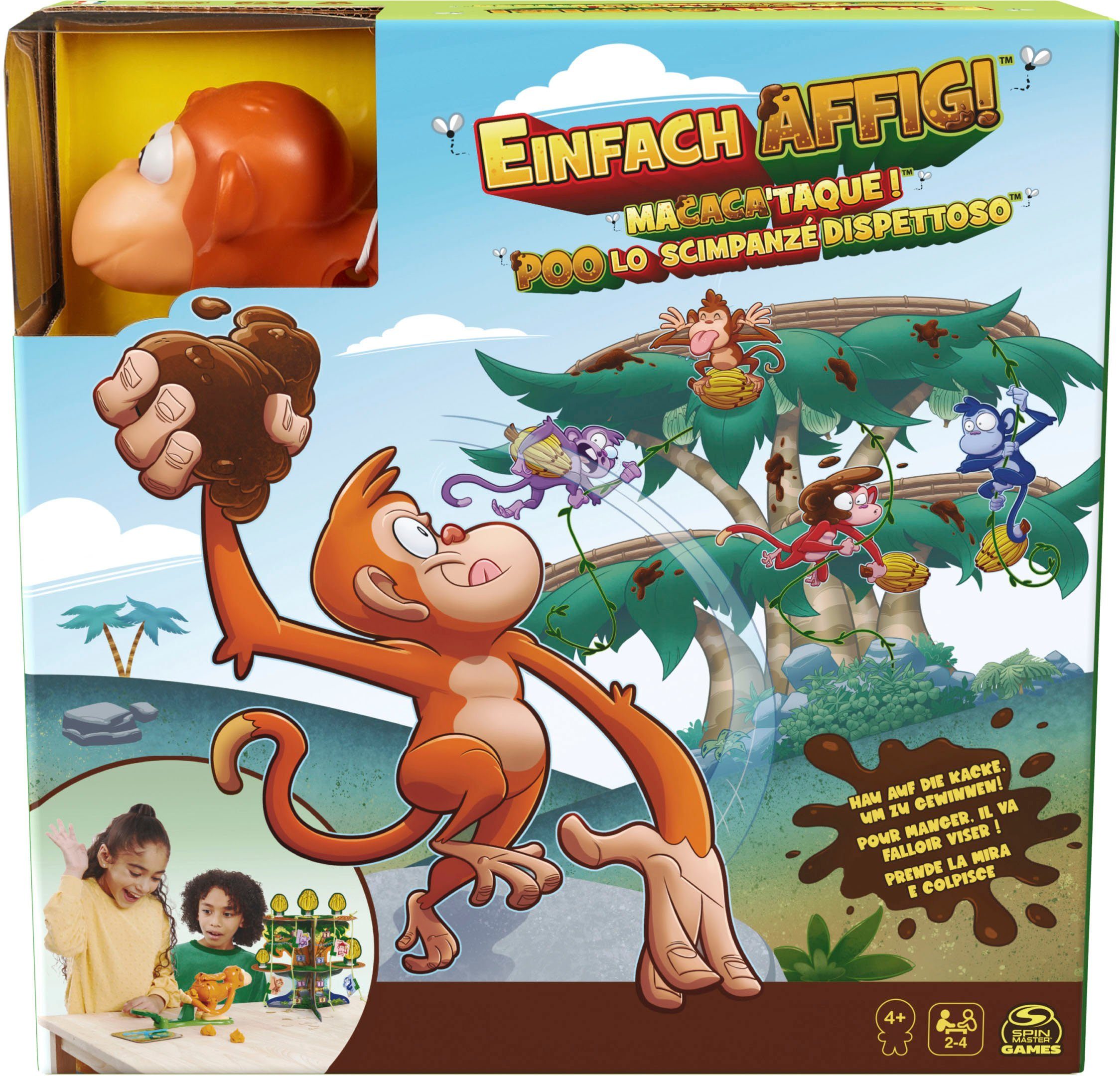 Spin Master Spiel, Kinderspiel Einfach affig! (Monkey See, Monkey Poo)