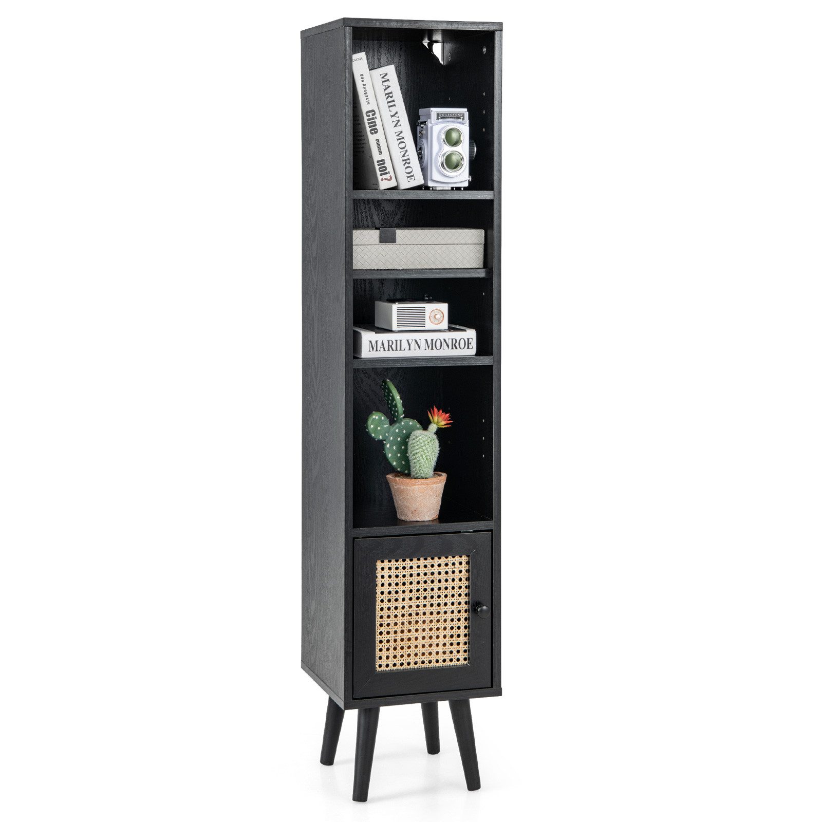 COSTWAY Hochschrank schmal, mit 4 Fächern günstig online kaufen