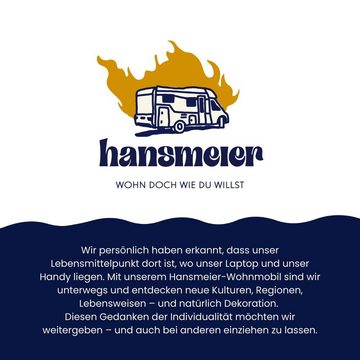 Hansmeier Wanddekoobjekt Wanddeko aus Metall, Wasserfest, Für Außen, Innen, Balkon & Garten