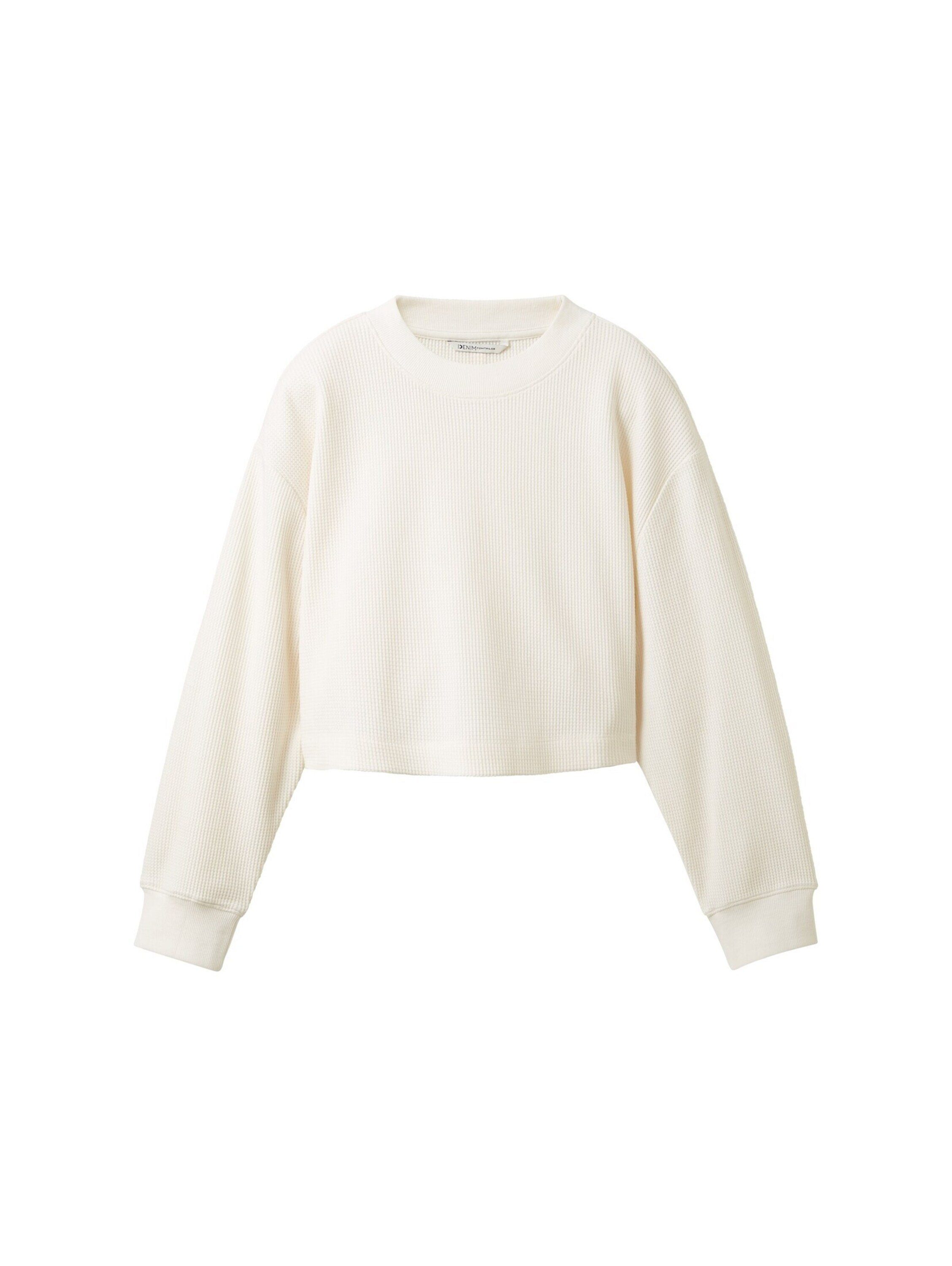 TOM TAILOR Denim Sweatshirt (1-tlg) Plain/ohne Details