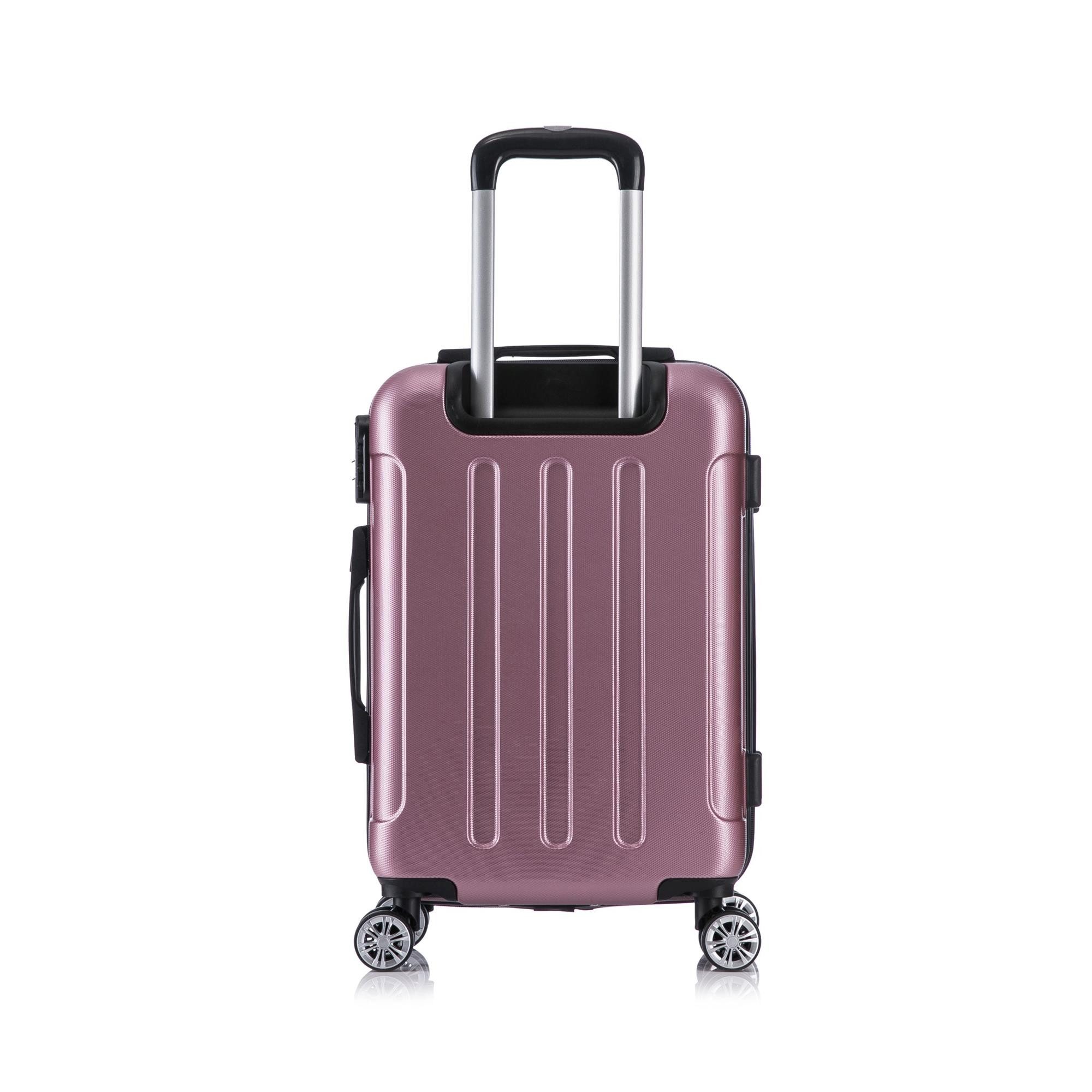 Flexot Hartschalen-Trolley F-2045 Kofferset, 360° Rollen, robuster Reisekoffer, Bordcase, 4 Rollen, Robuster und moderner Koffer mit vier 360° Rollen und Zahlen – Bild 4 von 5