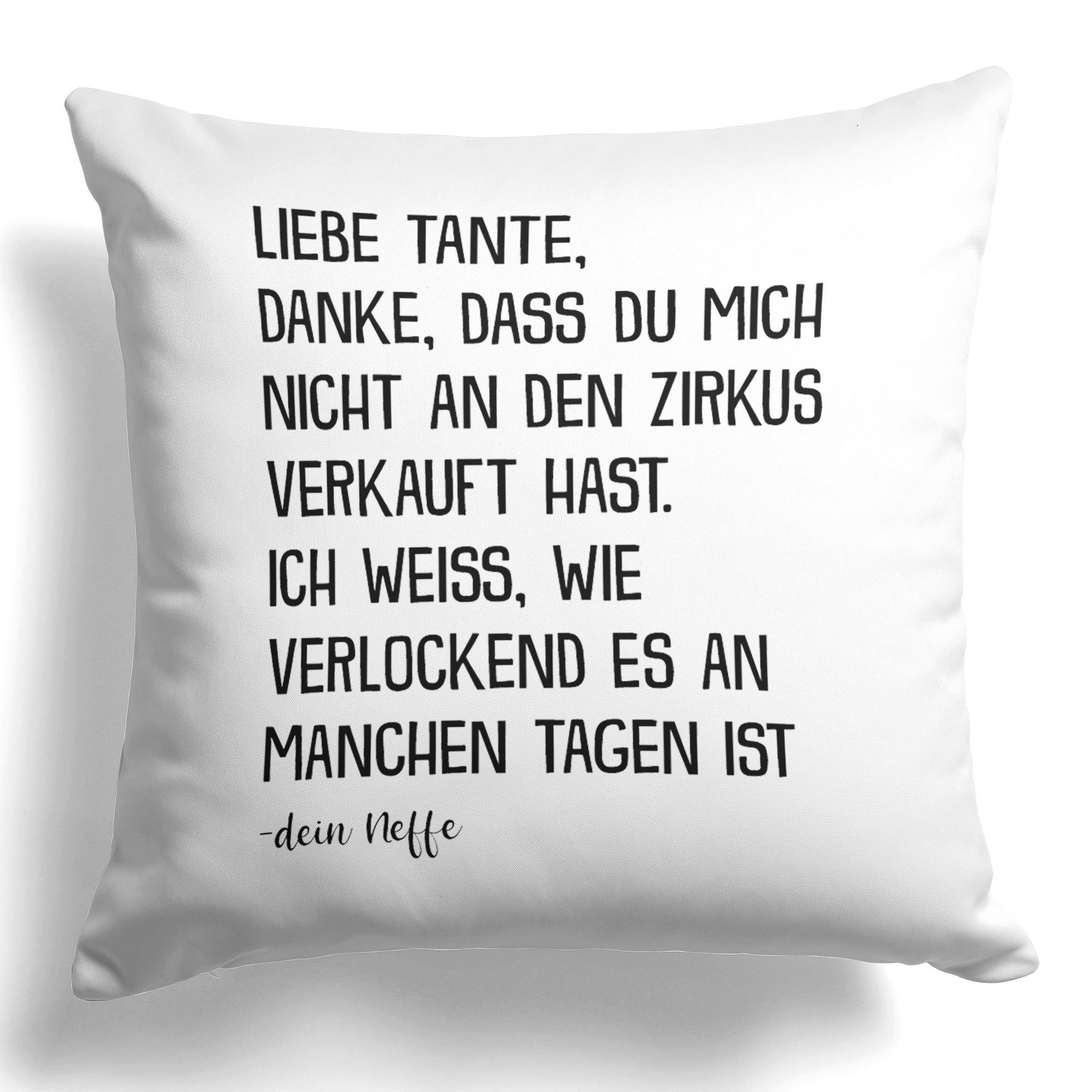 Dekokissen Beste Tante Geschenk v. Neffe Geburtstag Weihnachten Deko Frauen