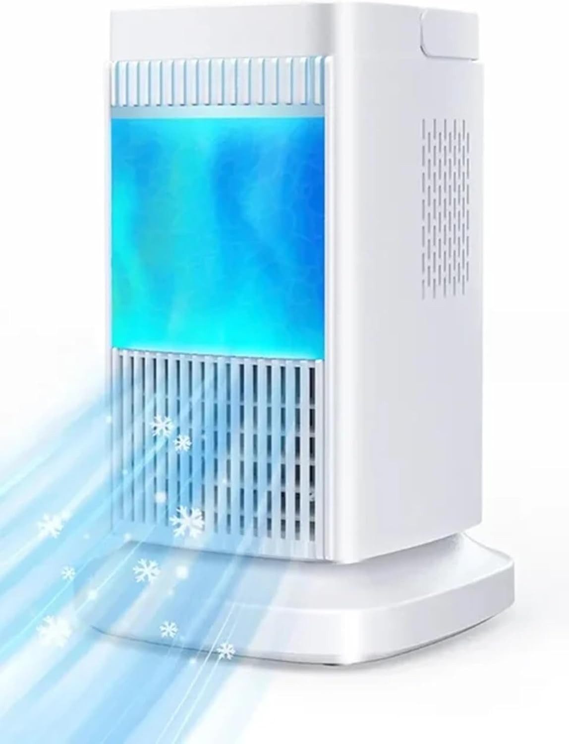 FELIXLEO Akku-Standventilator Mini Klimaanlage Tragbar 4 in 1 Halbleiter Luftkühler Ohne Wasser