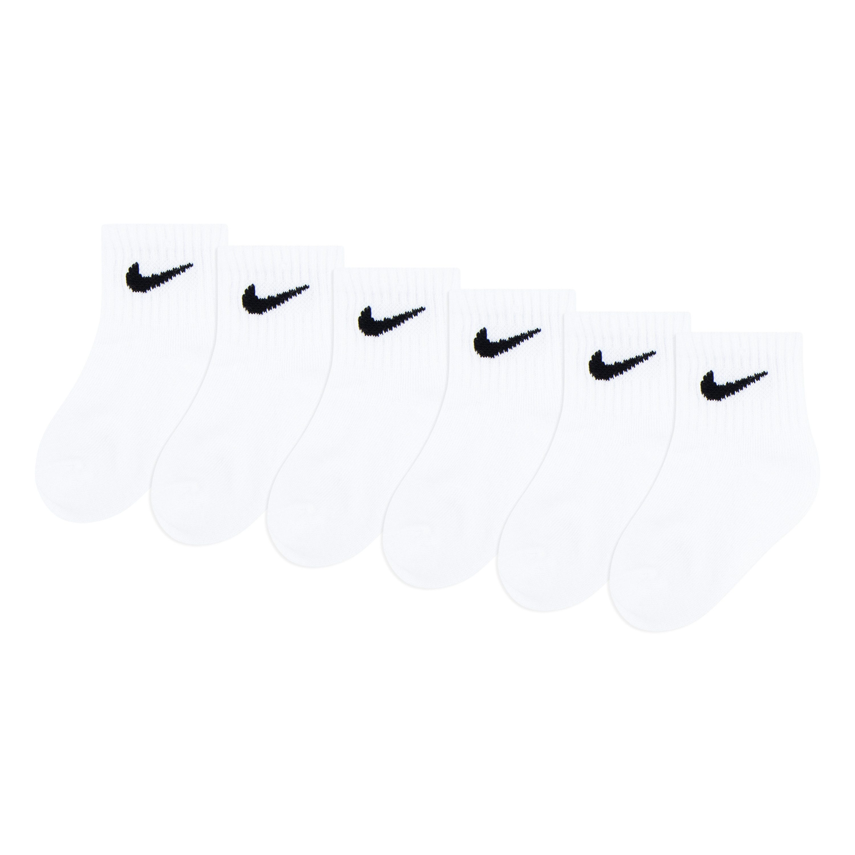 Nike Sportswear Socken NHN SWOOSH 6PK INFANT ANKLE SO (6-Paar) für Babys, 6er-Set, weiches, elastisches Material, elastischer Bund