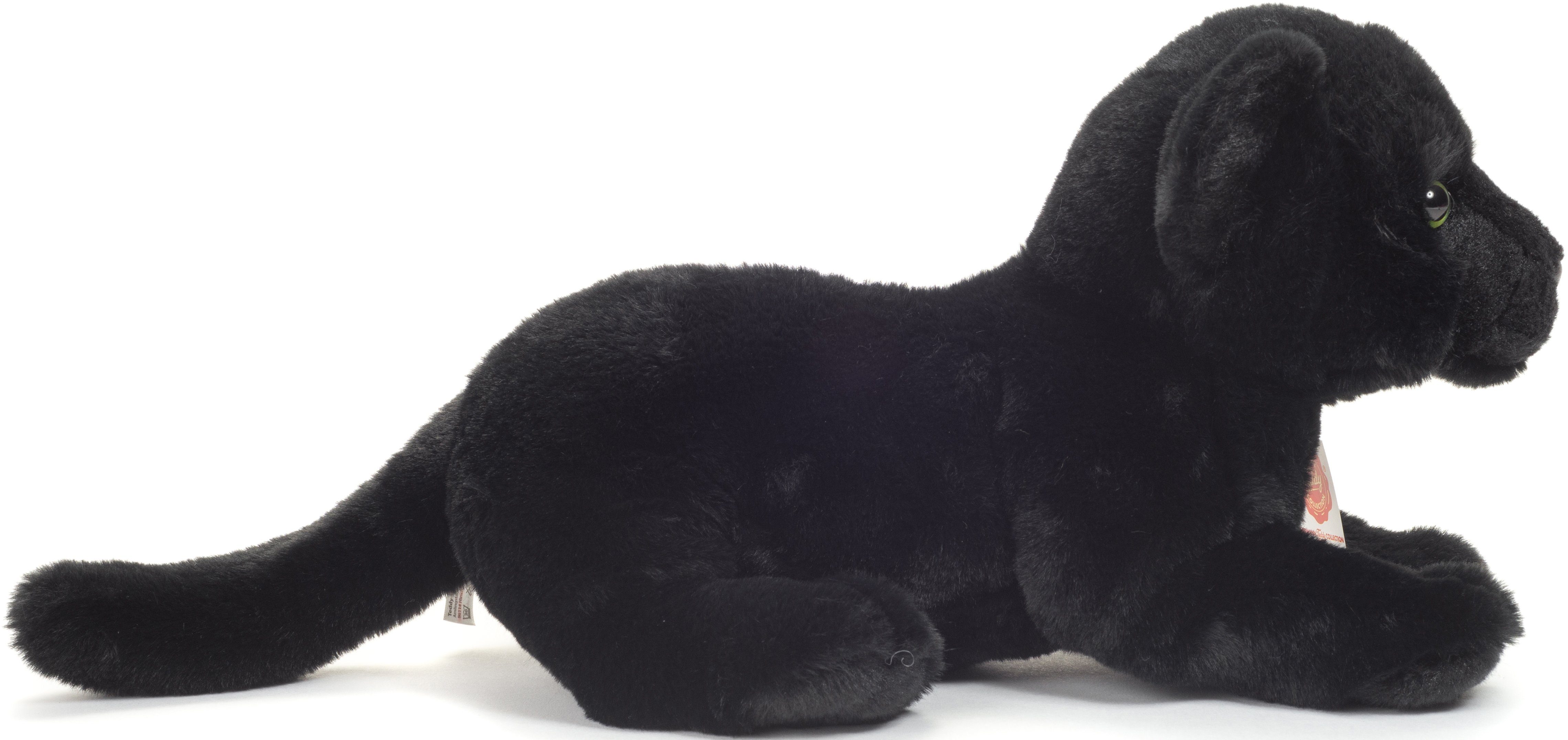 Teddy Hermann® Kuscheltier Panther Baby liegend 30 cm, zum Teil aus recyceltem Material