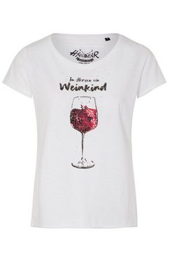 Hangowear Trachtenshirt T-Shirt WEINKIND weiß