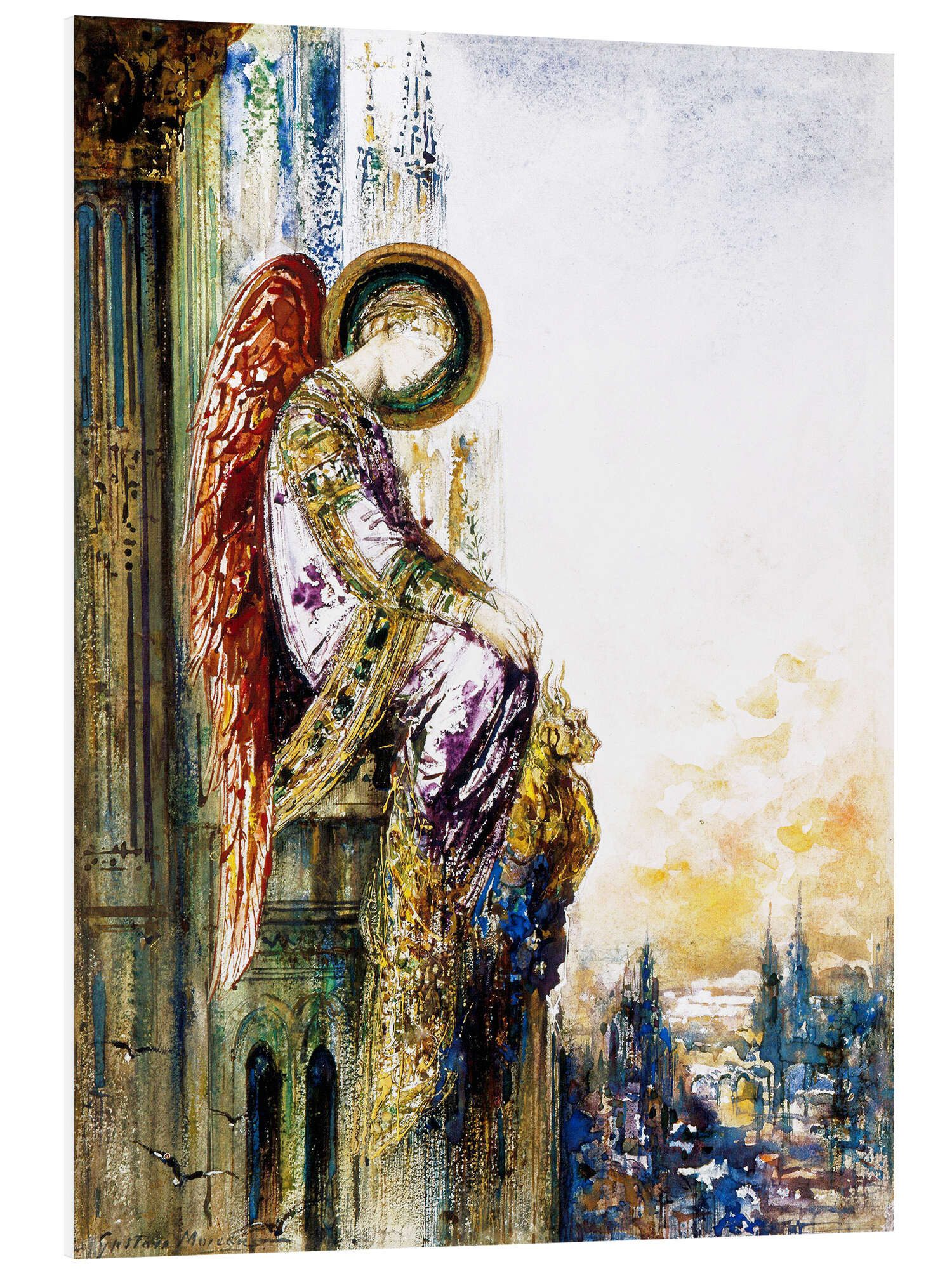 Wandbild Reisender Engel