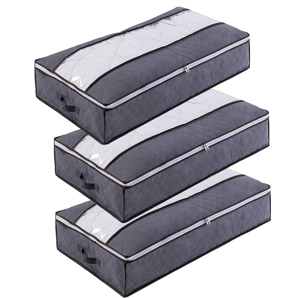 NUODWELL Aufbewahrungsbox 3 Stück Unterbetttasche für Steppdecken und Kleid günstig online kaufen